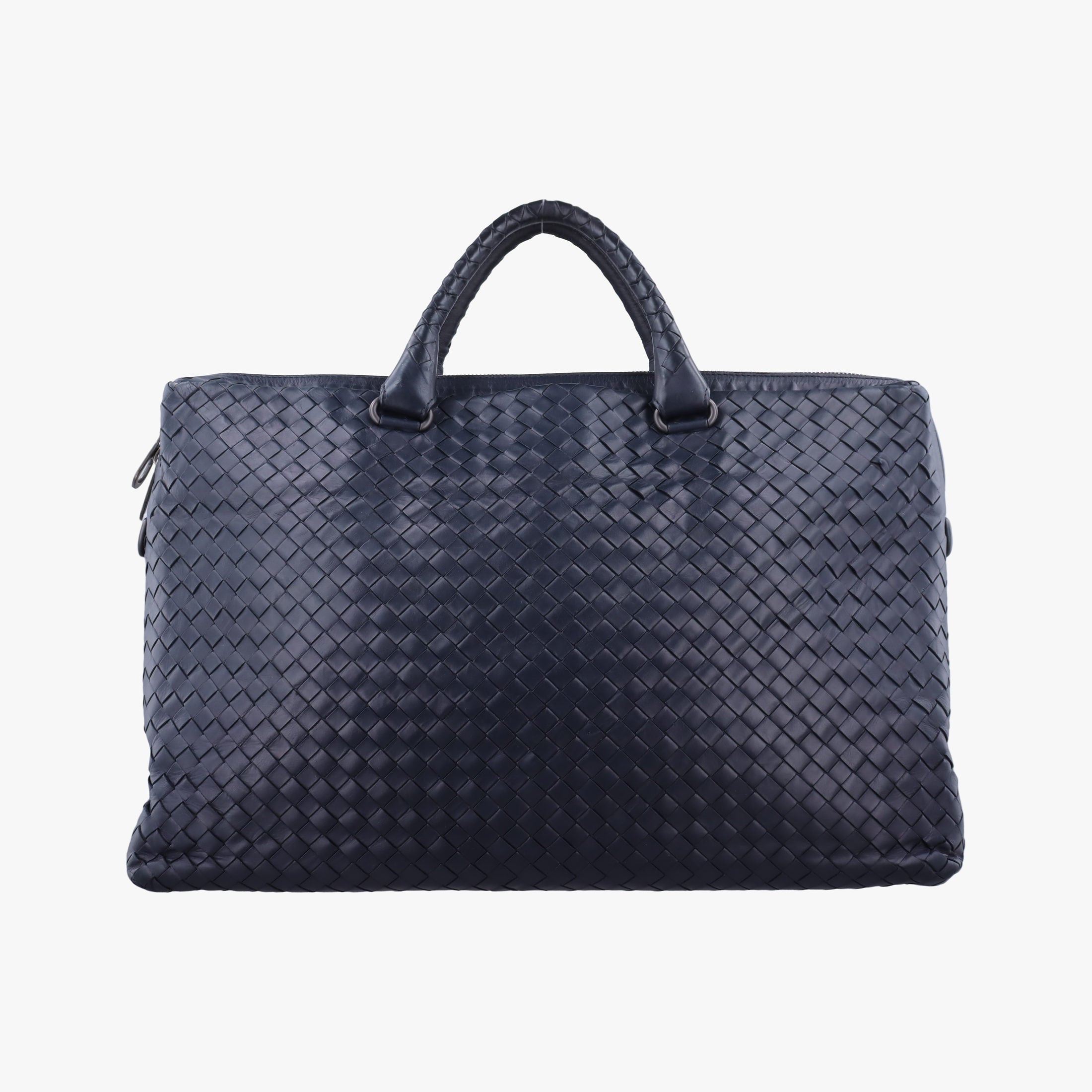 Intrecciato Briefcase Navy lambskin B05100682Rイントレチャート ブリーフケース ネイビー ラムスキン B05100682R
