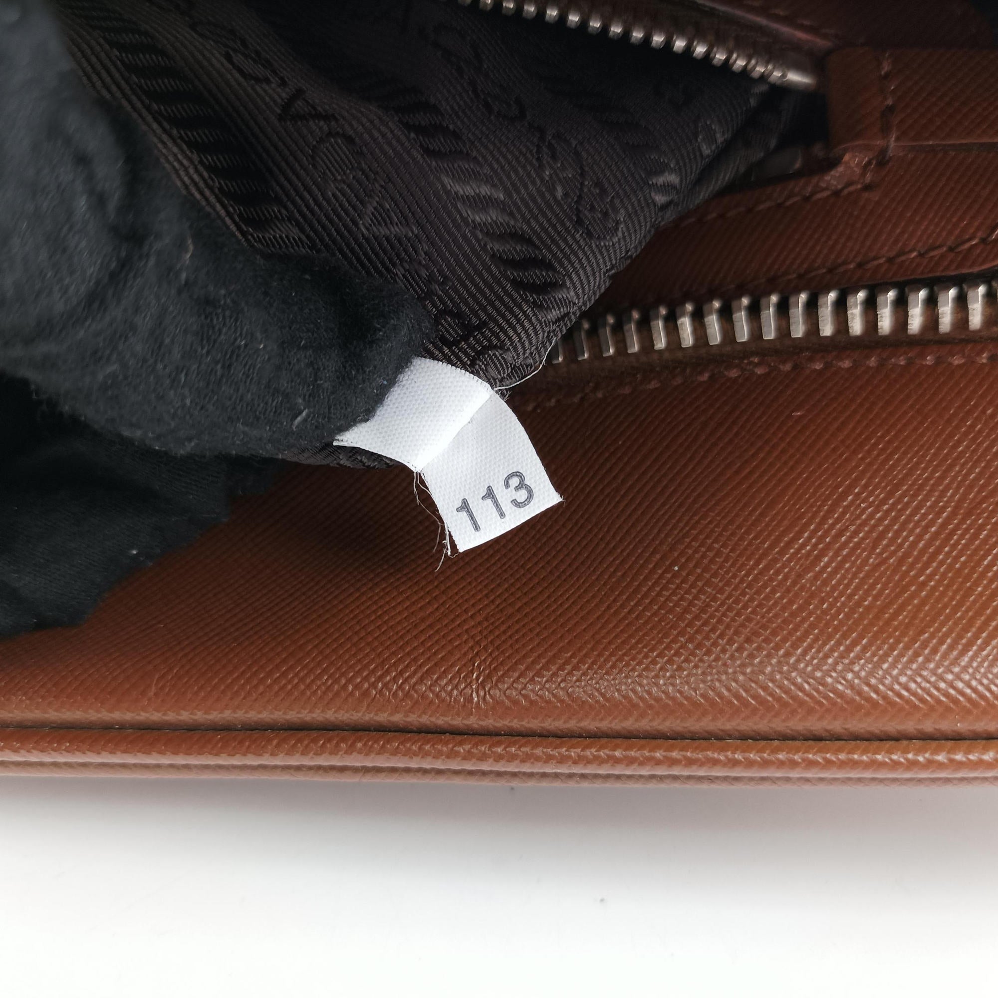 business bag briefcase Brown SAFFIANO Leather 2VE363 3 113ビジネスバッグ ブリーフケース ブラウン サフィアーノレザー 2VE363 3 113