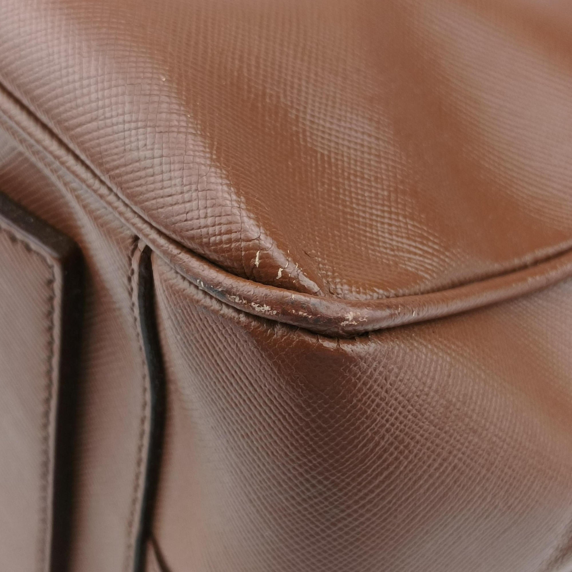 business bag briefcase Brown SAFFIANO Leather 2VE363 3 113ビジネスバッグ ブリーフケース ブラウン サフィアーノレザー 2VE363 3 113