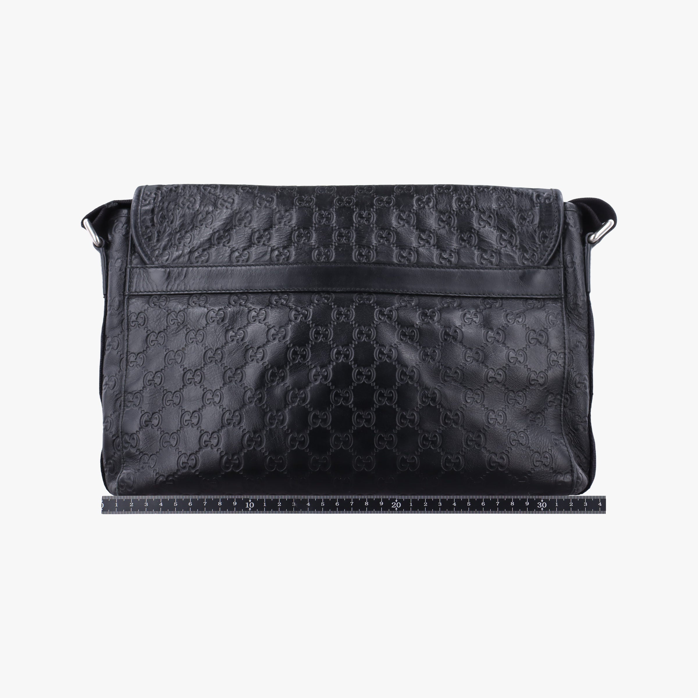 Guccissima Messenger Black Leather 246067 A012356718グッチシマ メッセンジャー ブラック レザー 246067 A012356718