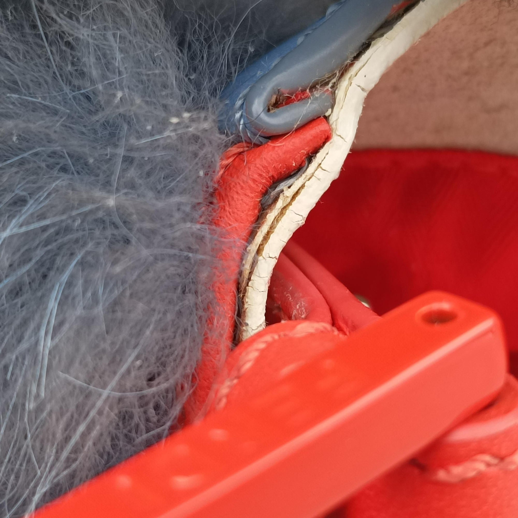 Bag Bugs Monster Red × Blue Calfskin × Fox Fur × Mink Lot number unknownバッグバグズ モンスター レッド × ブルー カーフレザー × フォックスファー 製番不明