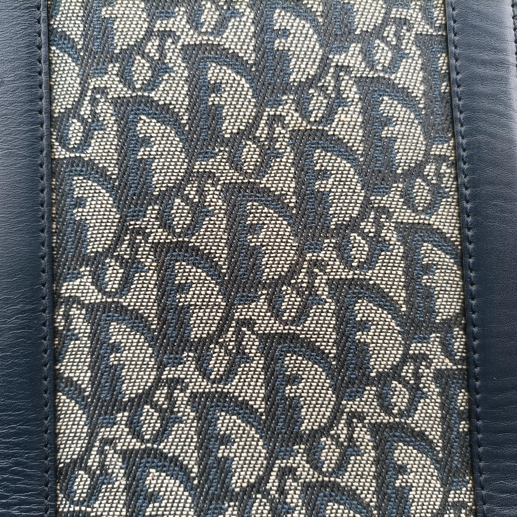 Trotter Tote Navy Jacquard × Leather BO B 0071トロッター トート ネイビー ジャガード×レザー BO B 0071