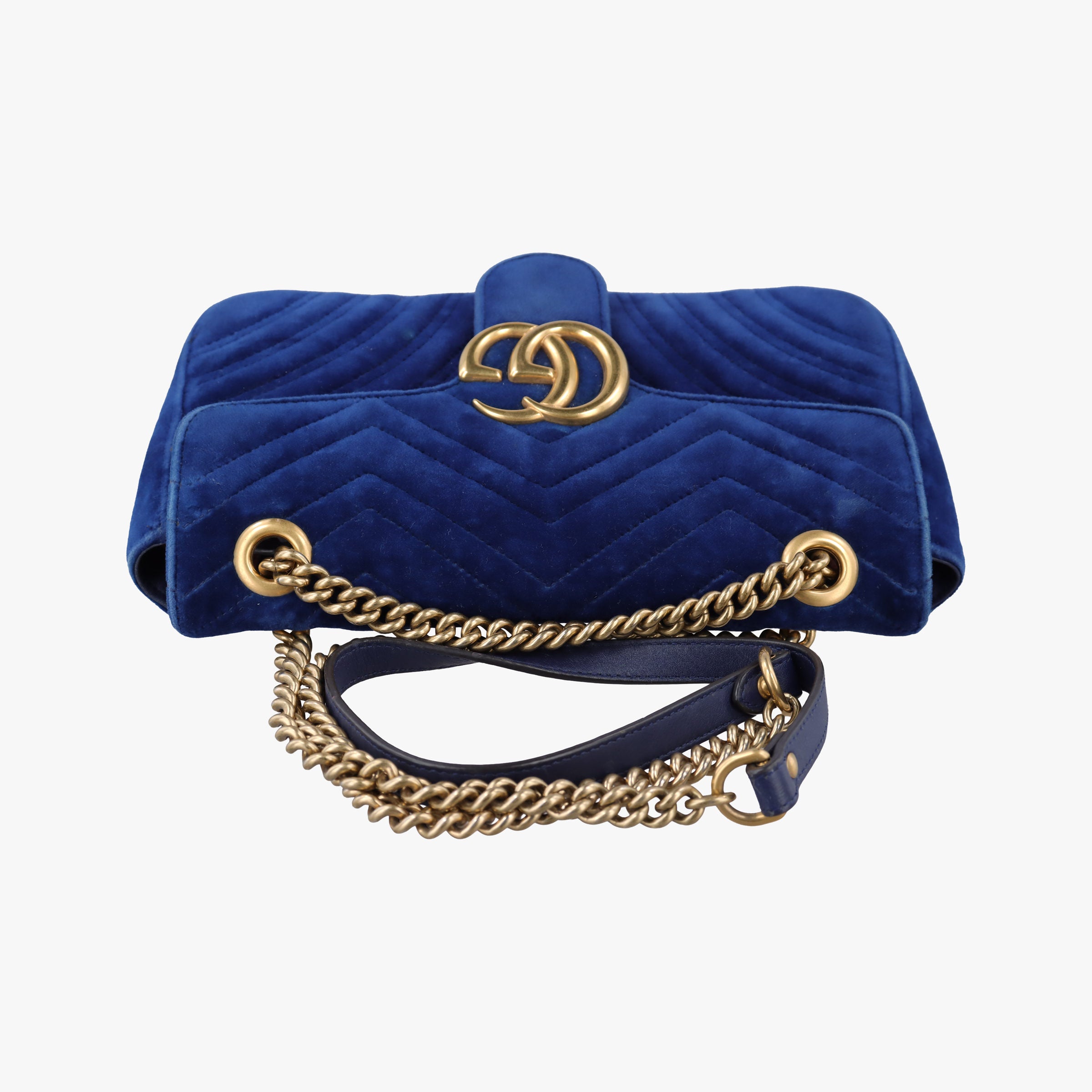 GG Marmont Blue velour 446744 E024214219GGマーモント ブルー ベロア 446744 E024214219