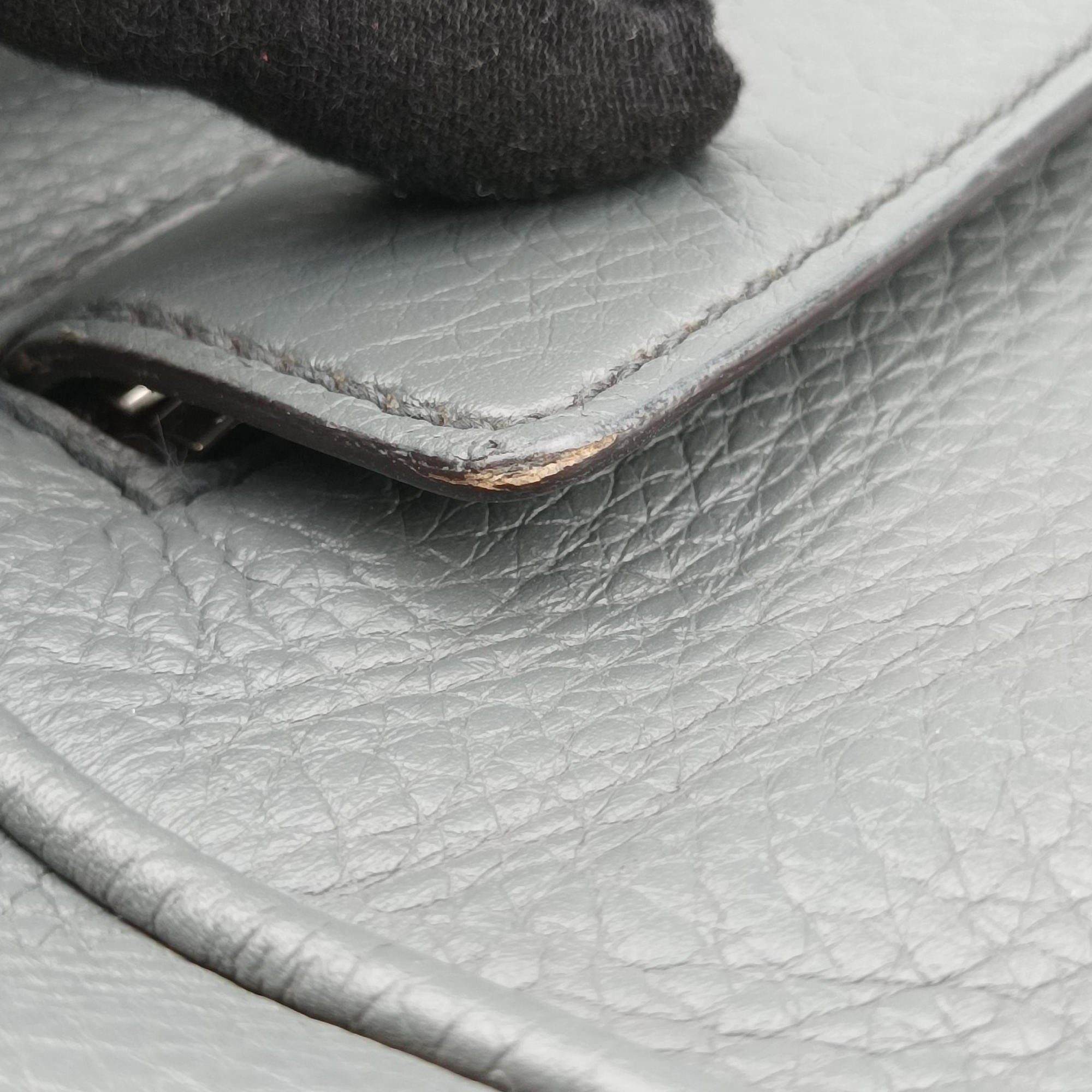 Interlocking G Logo Soho Messenger Grey Leather 337084 D016330716インターロッキングG ソーホー メッセンジャー グレー レザー 337084 D016330716