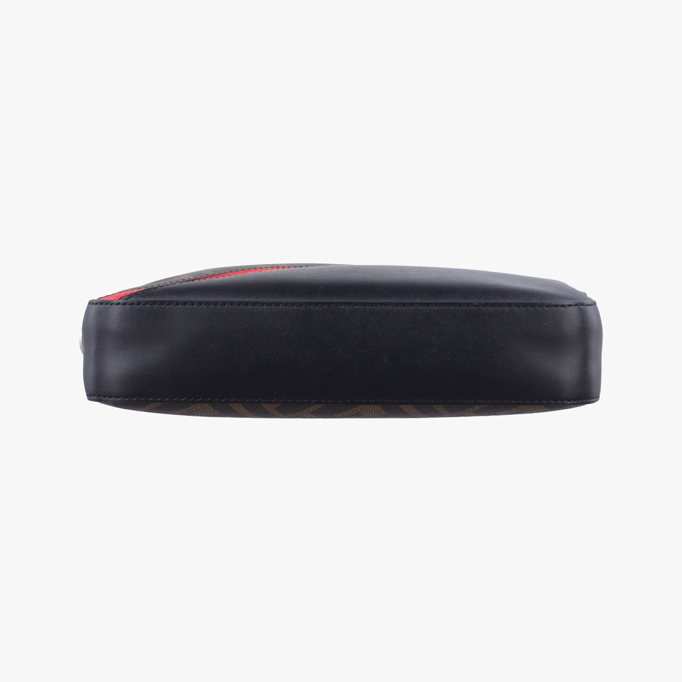 Camera case Brown × Black × Red PVC Coated Canvas × Leather 7M0286 7M0286 A9XS 208-0897キャム ブラウン × ブラック × レッド PVCコーティングキャンバス × レザー 7M0286 7M0286 A9XS 208-0897