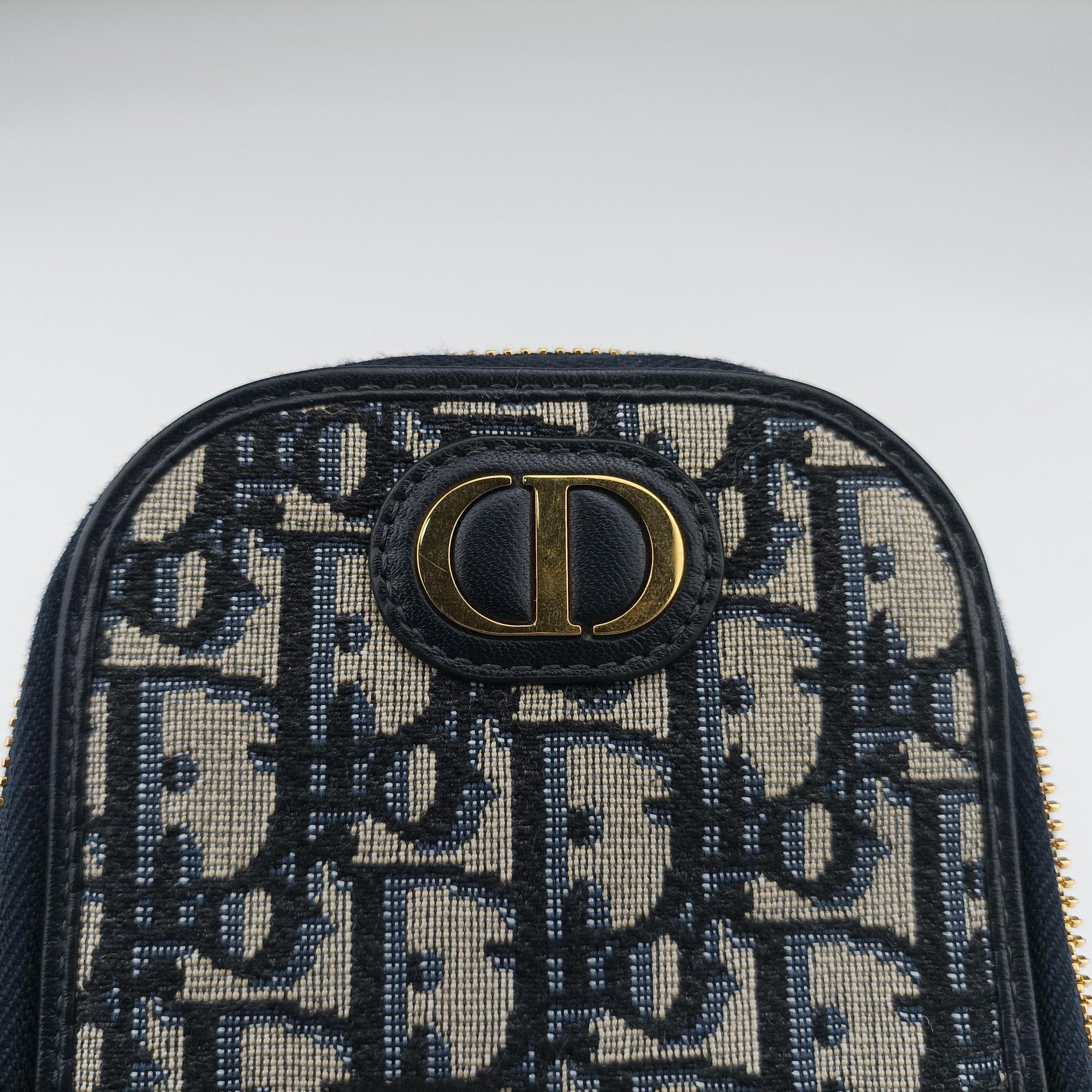 Oblique 30 Montaigne Phone Holder Navy Oblique jacquard 43-MA-0290オブリーク 30 モンテーニュ フォン ホルダー ネイビー ジャカード 43-MA-0290