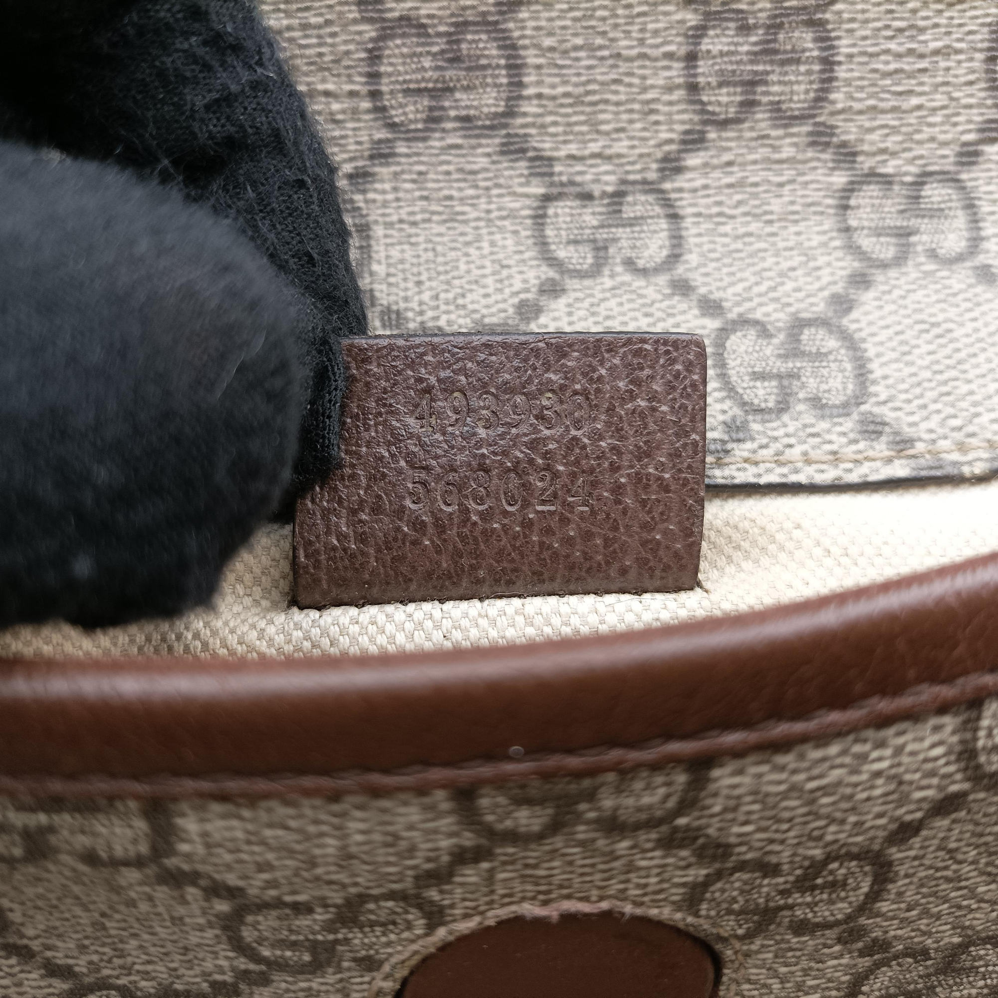 NEO VINTAGE GG Supreme Brown PVC coated canvas×Leather 493930 H030165709ネオ ヴィンテージ GGスプリーム ブラウン PVCコーティングキャンバス×レザー 493930 H030165709