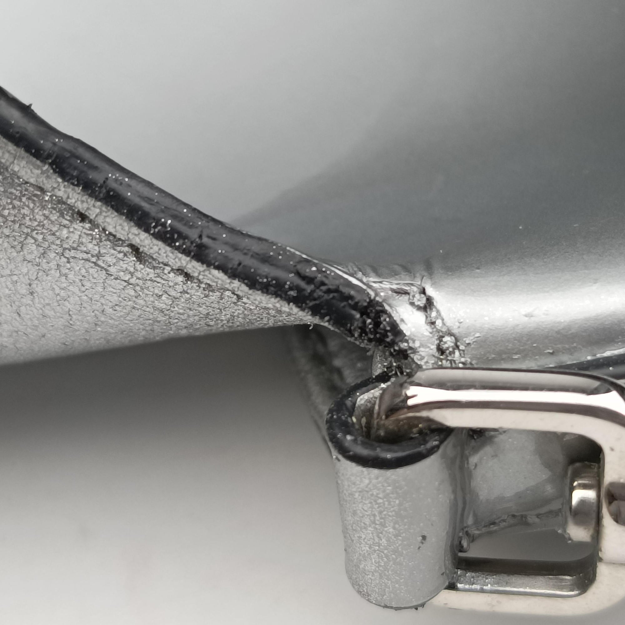 Cleo Flap Silver Leather 7/Dクレオフラップ シルバー レザー 7/D