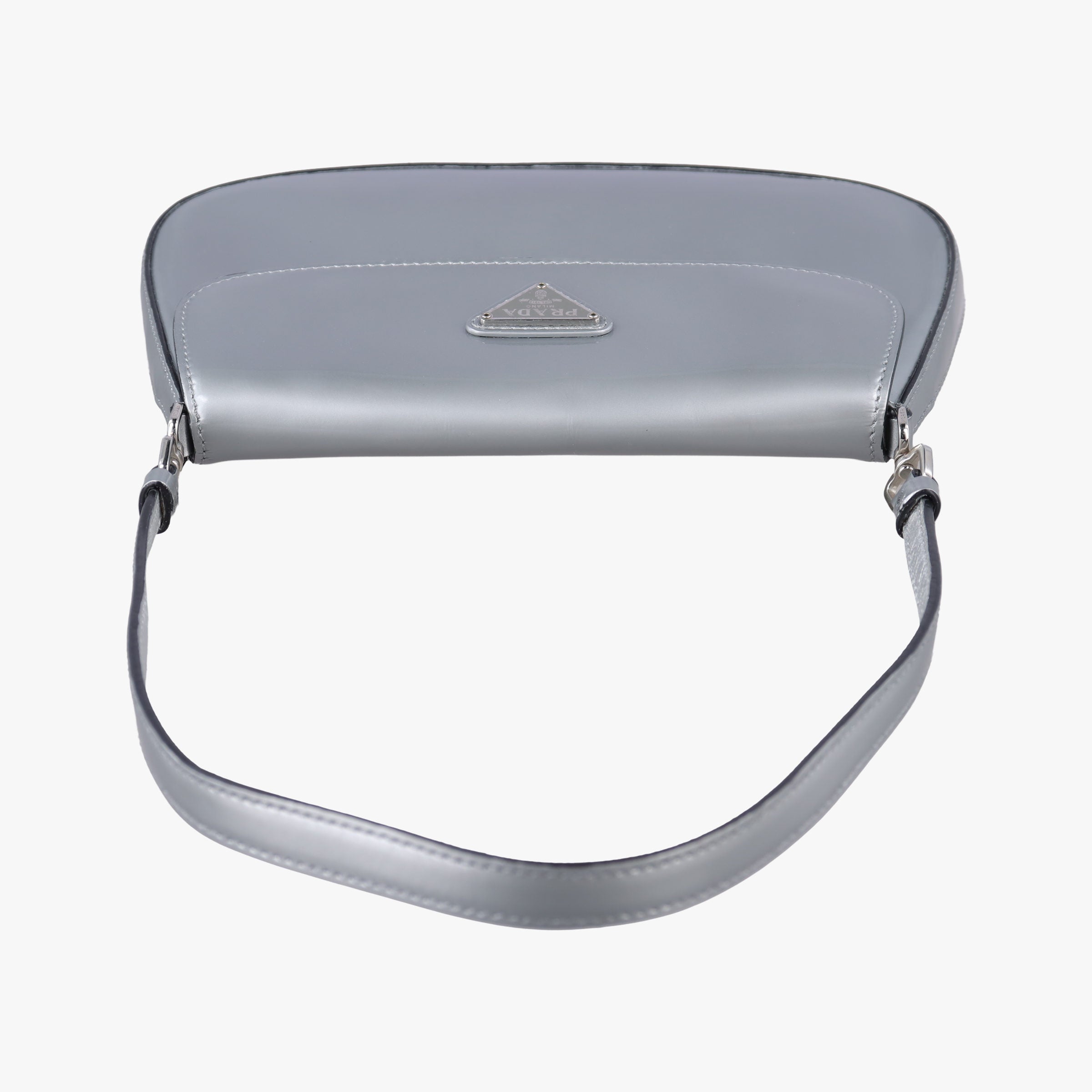 Cleo Flap Silver Leather 7/Dクレオフラップ シルバー レザー 7/D