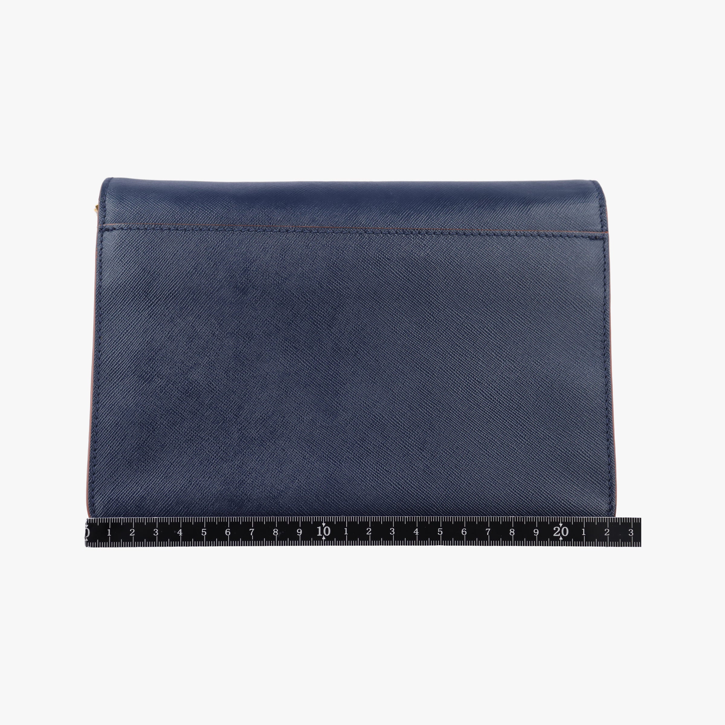 TRUNK Navy Saffiano Leather トランク ネイビー サフィアーノレザー