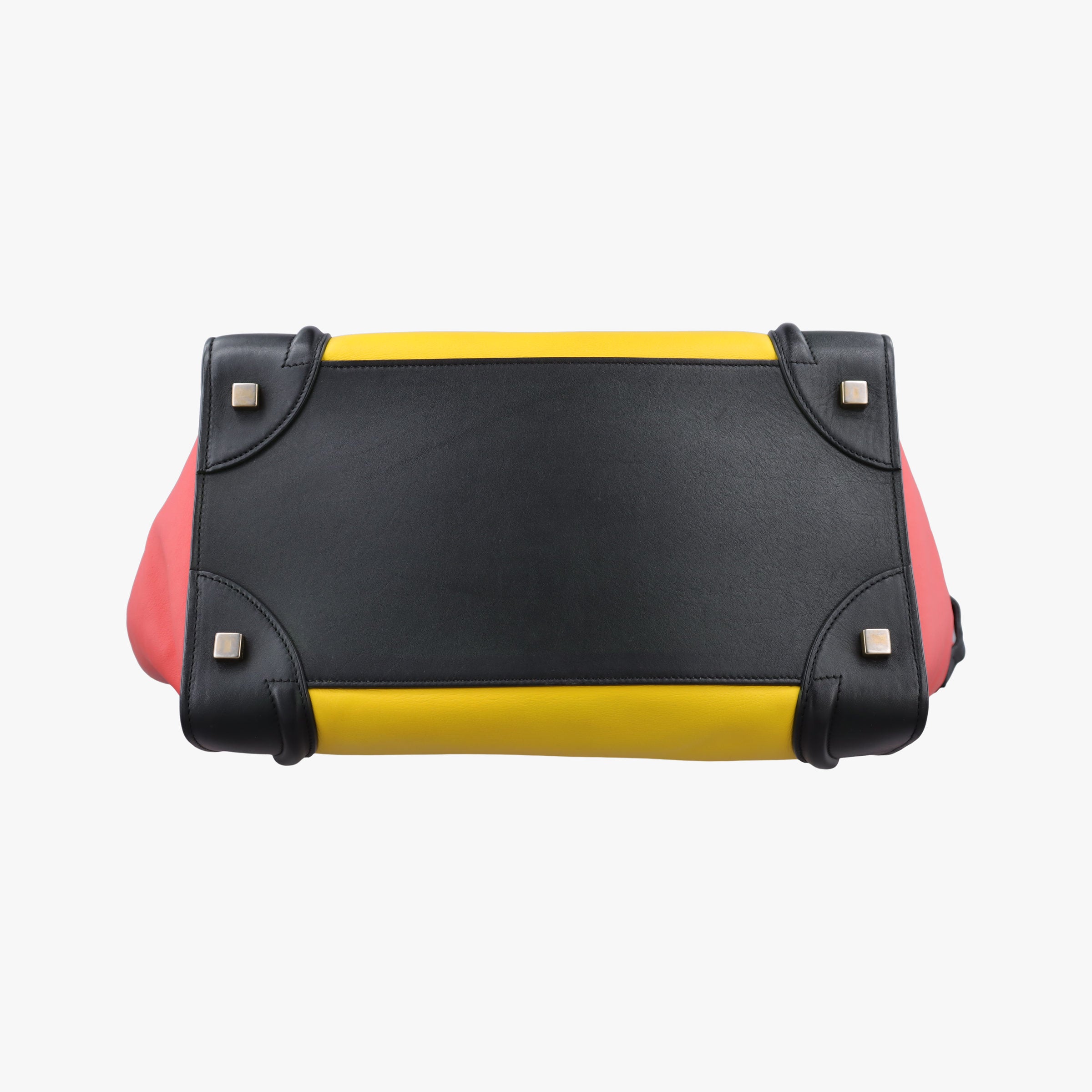 Luggage Micro shopper Yellow × Black × Orange × Blu Leather U-GA-0134ラゲージマイクロショッパー eイエロー × ブラック × オレンジ × ブルー レザー U-GA-0134