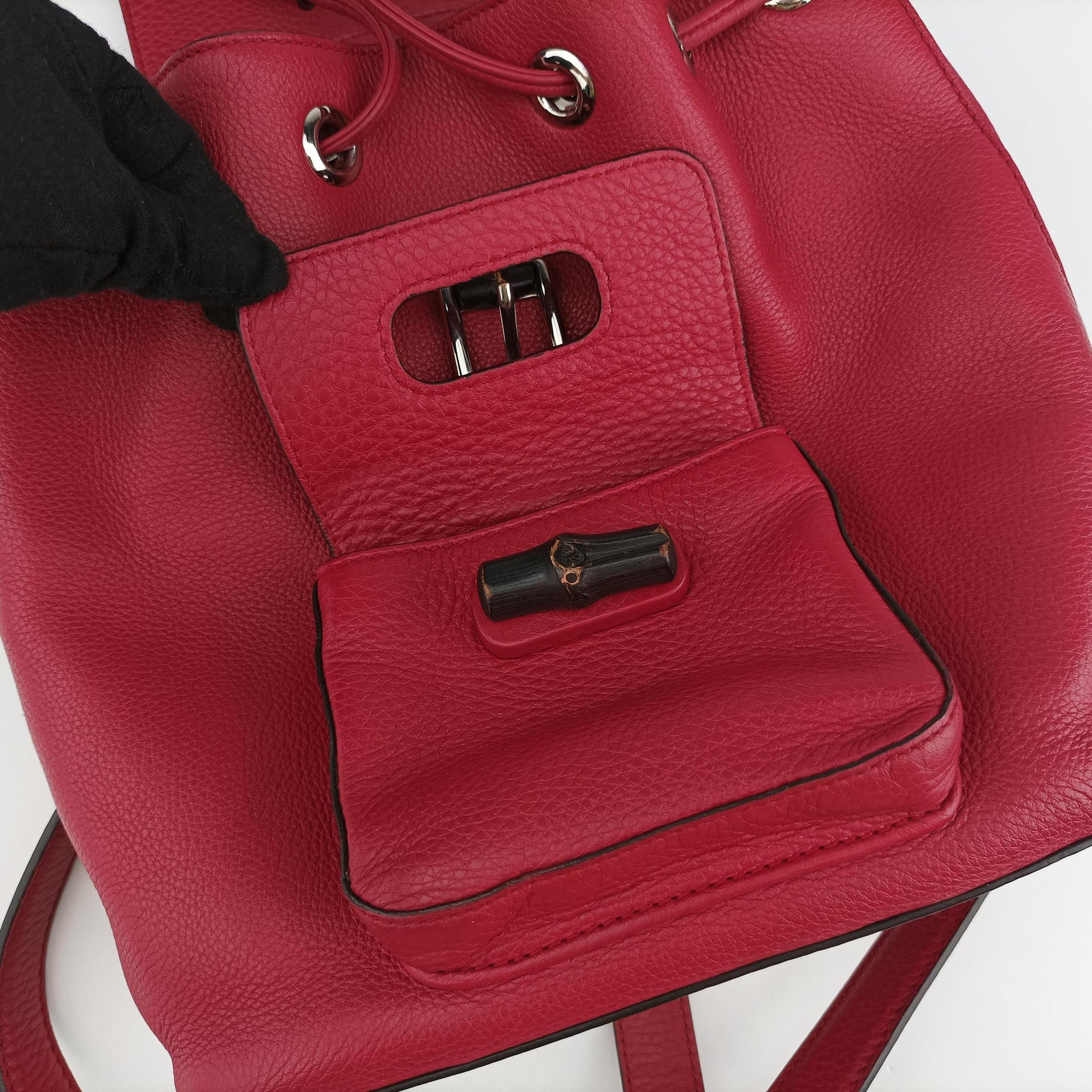 Bamboo fringe tassel Red Leather 387149 B018441631バンブー レッド レザー 387149 B018441631