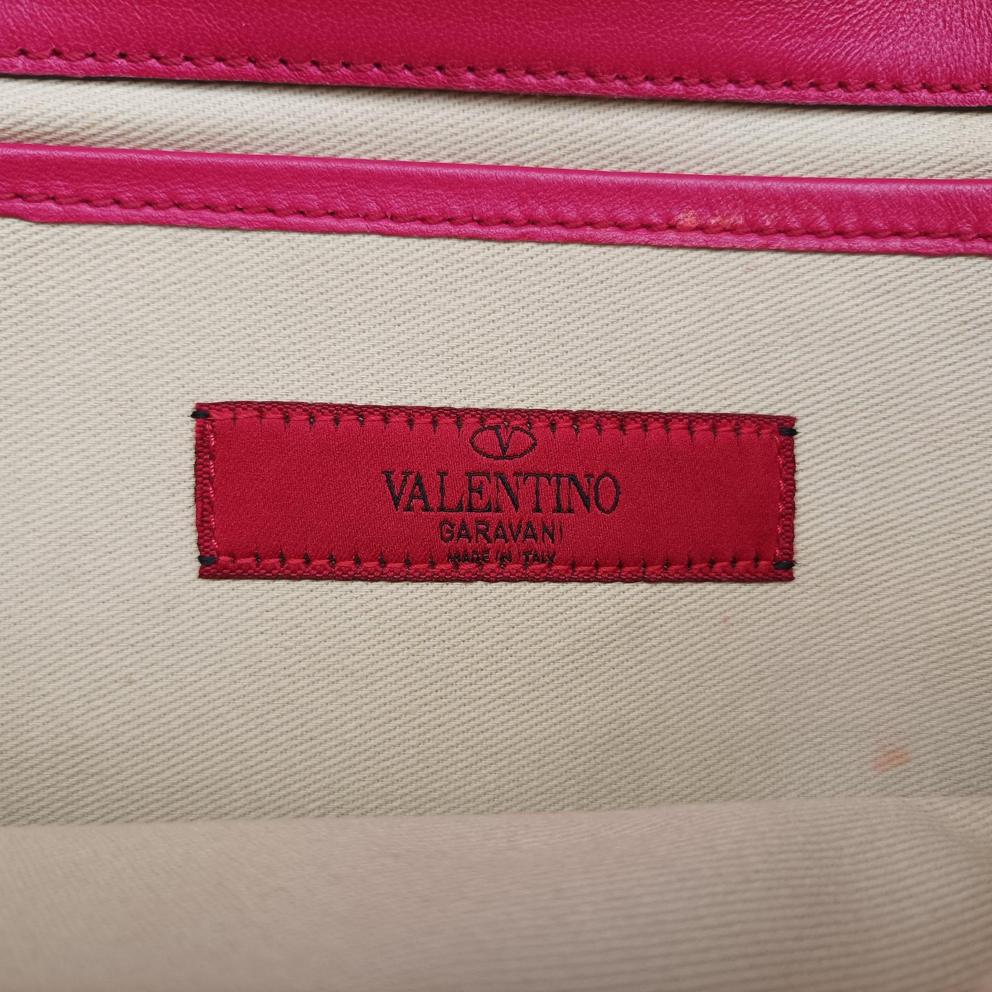 Rockstud Va Va Voom Rose Leather BU F 975 1ロックスタッズ ヴァ ヴァ ヴーム ローズ レッド レザー BU F 975 1