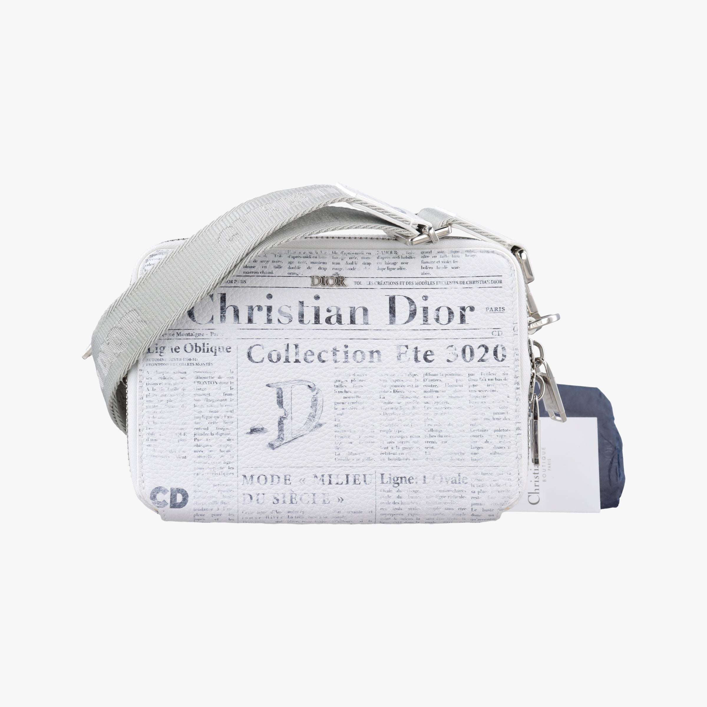 Daniel Arsham collaboration Newspaper Print White Leather 10-BO-1119Xダニエルアーシャム コラボ ニュースペーパー ホワイト レザー 10-BO-1119X