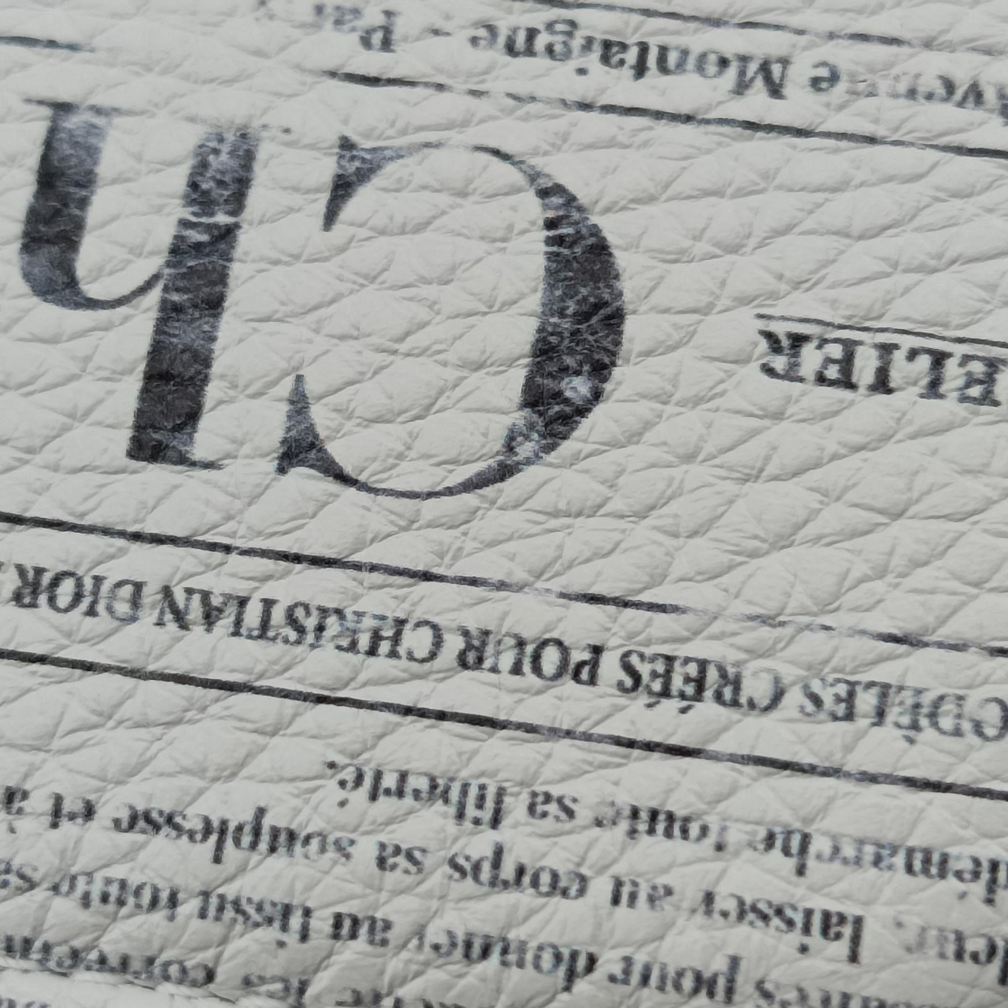 Daniel Arsham collaboration Newspaper Print White Leather 10-BO-1119Xダニエルアーシャム コラボ ニュースペーパー ホワイト レザー 10-BO-1119X