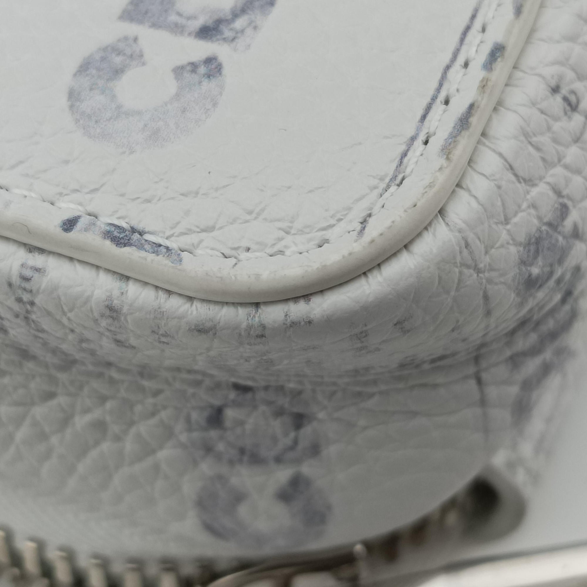Daniel Arsham collaboration Newspaper Print White Leather 10-BO-1119Xダニエルアーシャム コラボ ニュースペーパー ホワイト レザー 10-BO-1119X