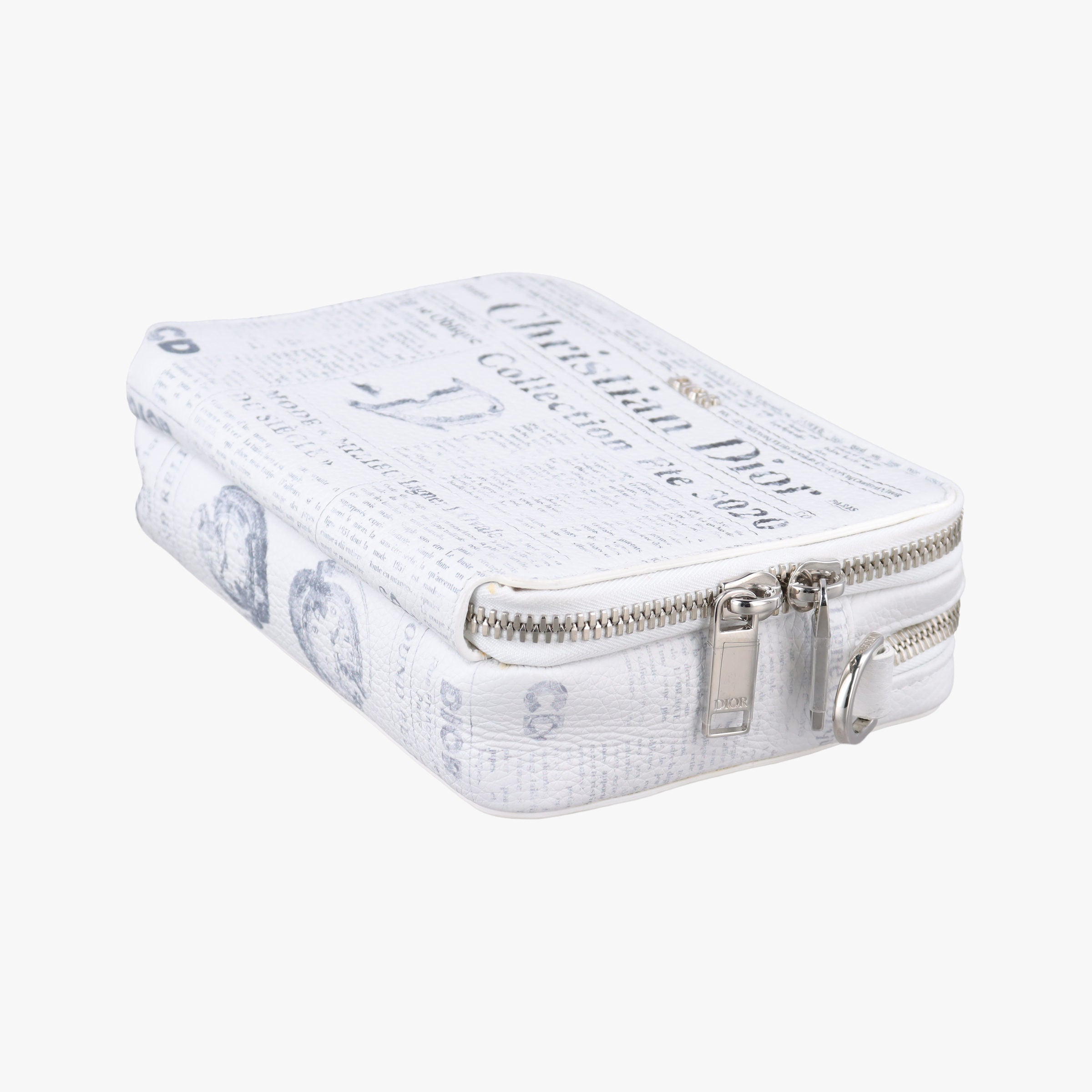 Daniel Arsham collaboration Newspaper Print White Leather 10-BO-1119Xダニエルアーシャム コラボ ニュースペーパー ホワイト レザー 10-BO-1119X
