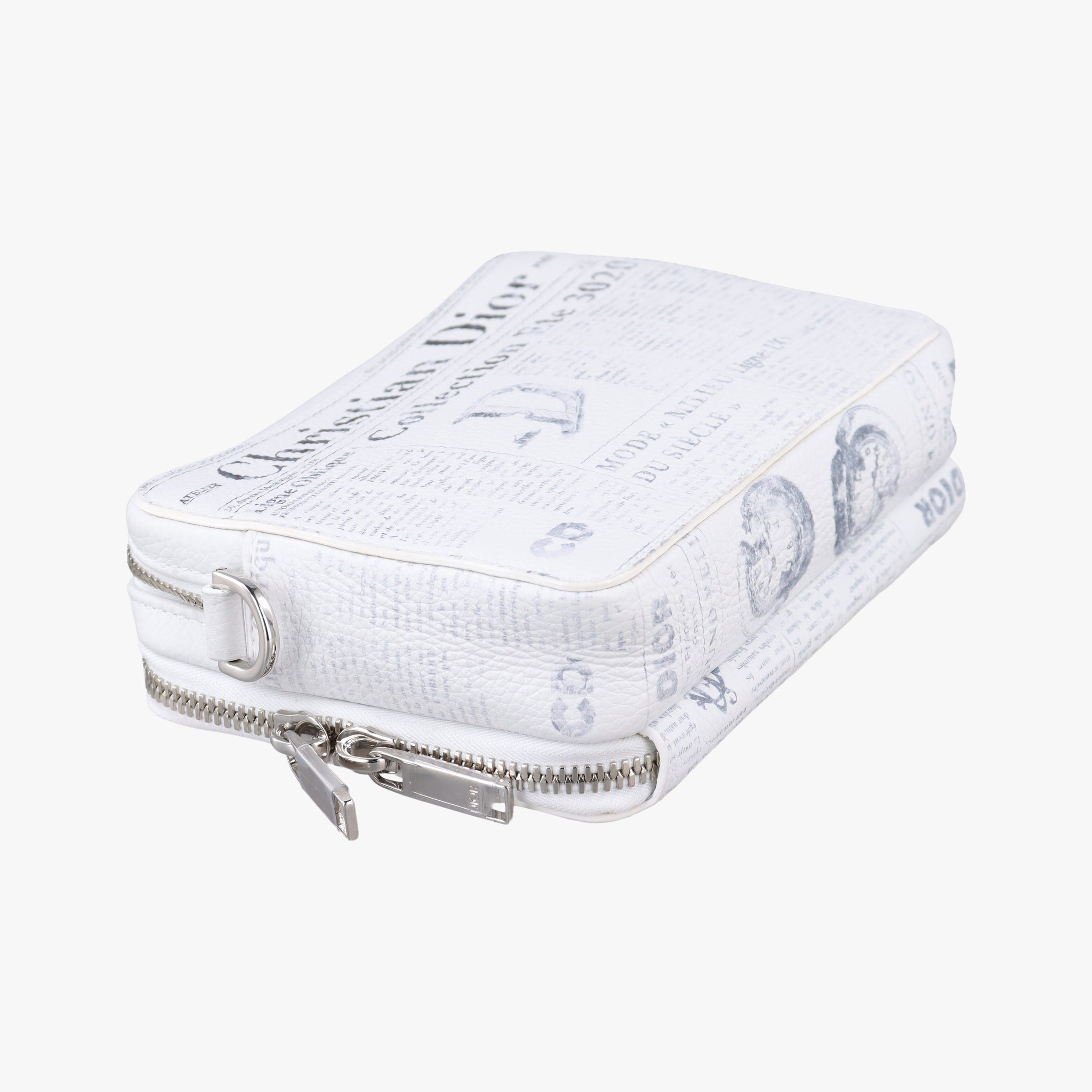 Daniel Arsham collaboration Newspaper Print White Leather 10-BO-1119Xダニエルアーシャム コラボ ニュースペーパー ホワイト レザー 10-BO-1119X