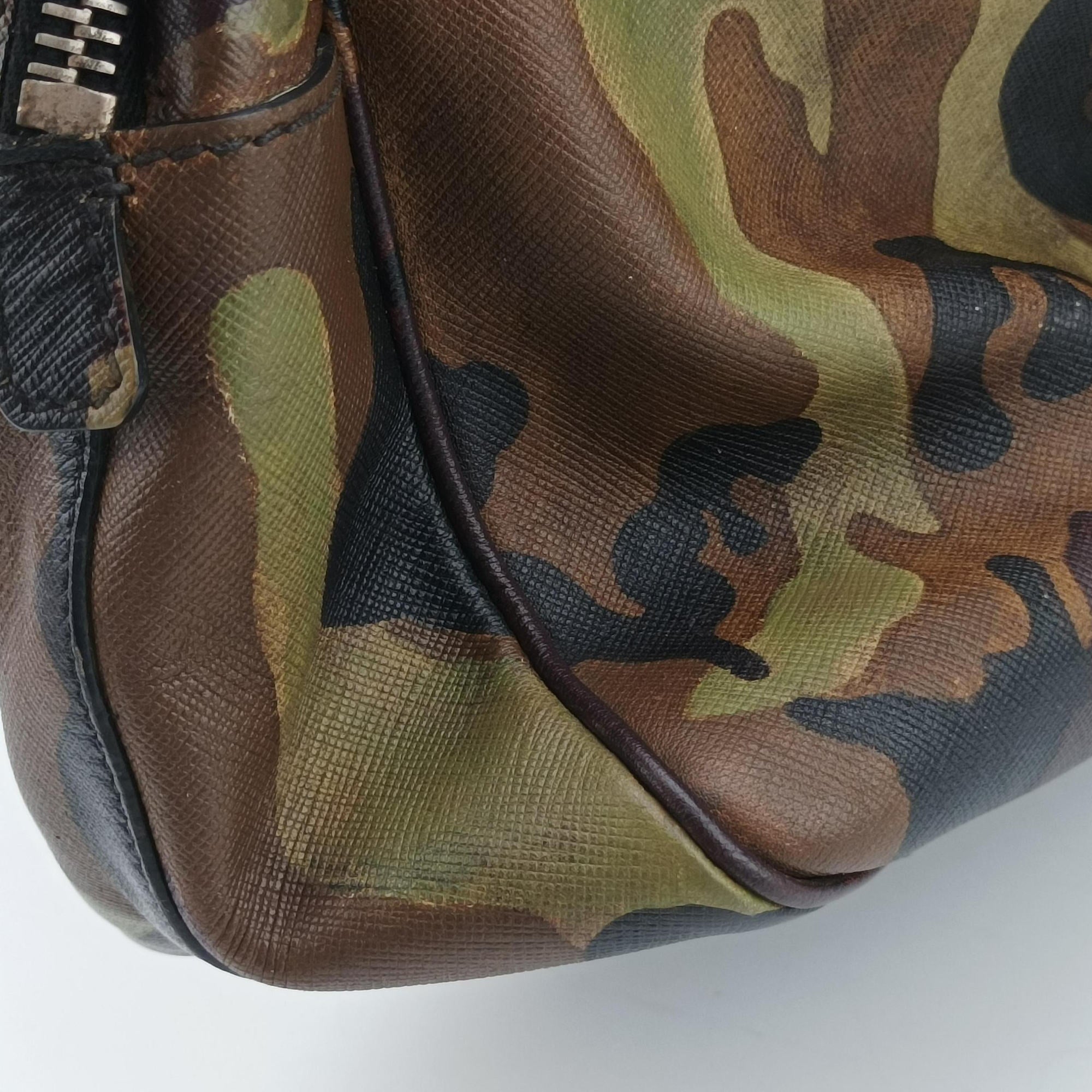 Camouflage Print Business Multicolour SAFFIANO Leather 7 11カモフラージュプリント ビジネス マルチカラー サフィアーノレザー 7 11