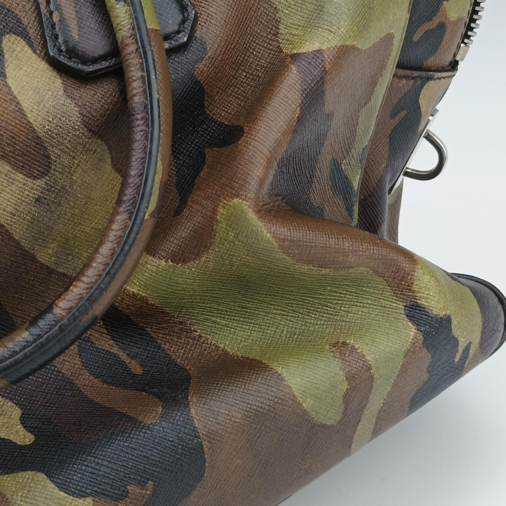 Camouflage Print Business Multicolour SAFFIANO Leather 7 11カモフラージュプリント ビジネス マルチカラー サフィアーノレザー 7 11