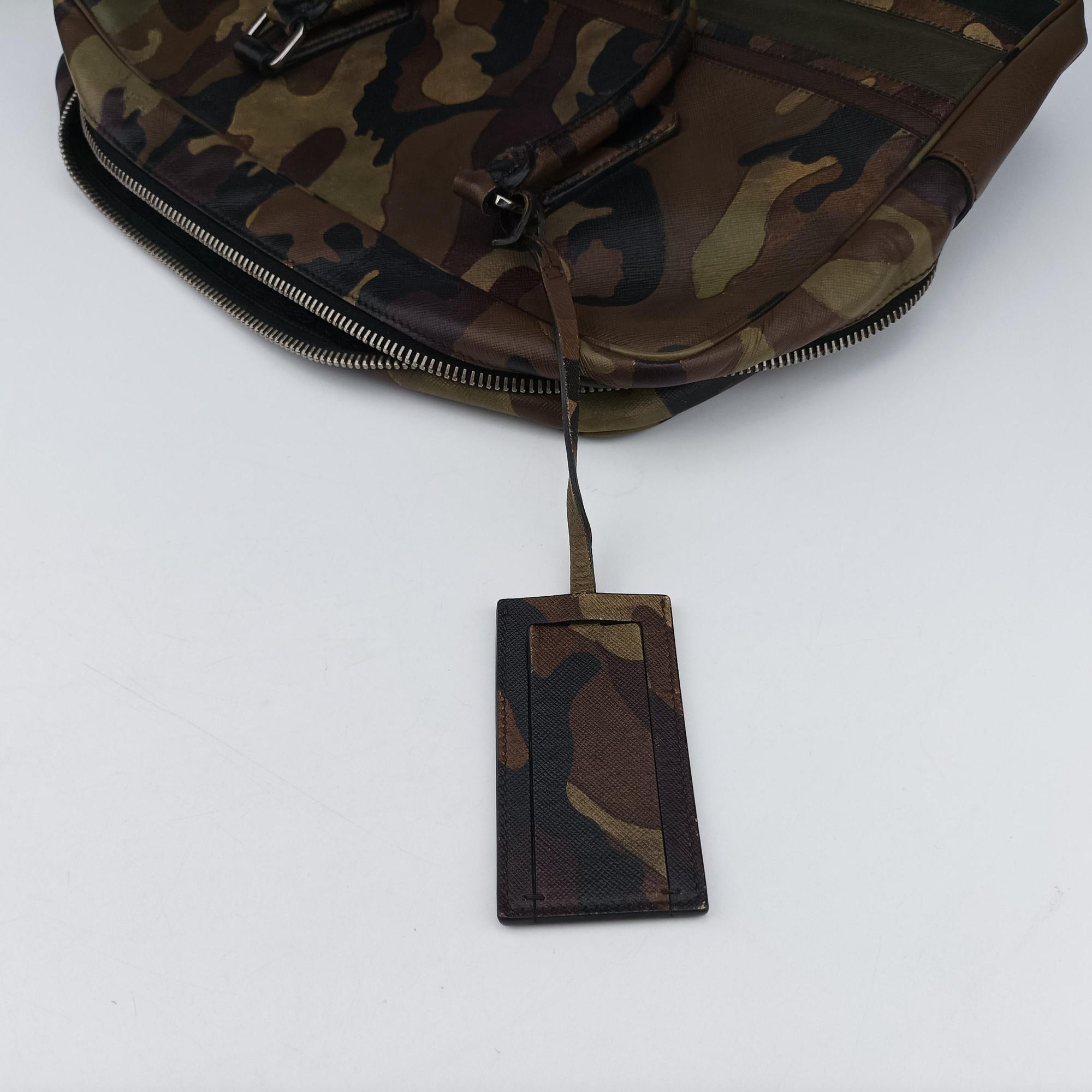 Camouflage Print Business Multicolour SAFFIANO Leather 7 11カモフラージュプリント ビジネス マルチカラー サフィアーノレザー 7 11