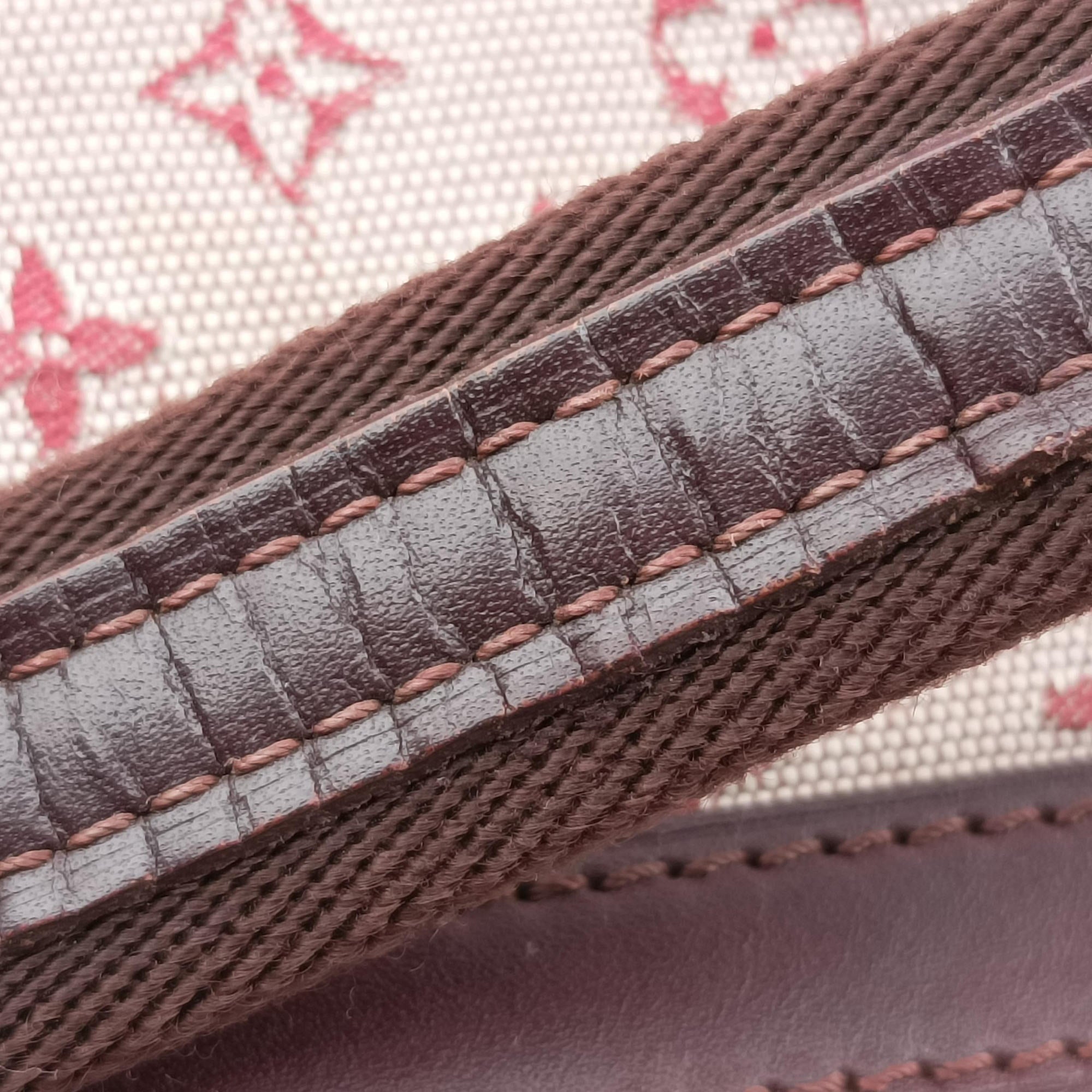 Josephine PM Cherry Monogram Mini Canva M92314 Lot number unknownジョゼフィーヌPM チェリー モノグラム・ミニキャンバス M92314 製番不明