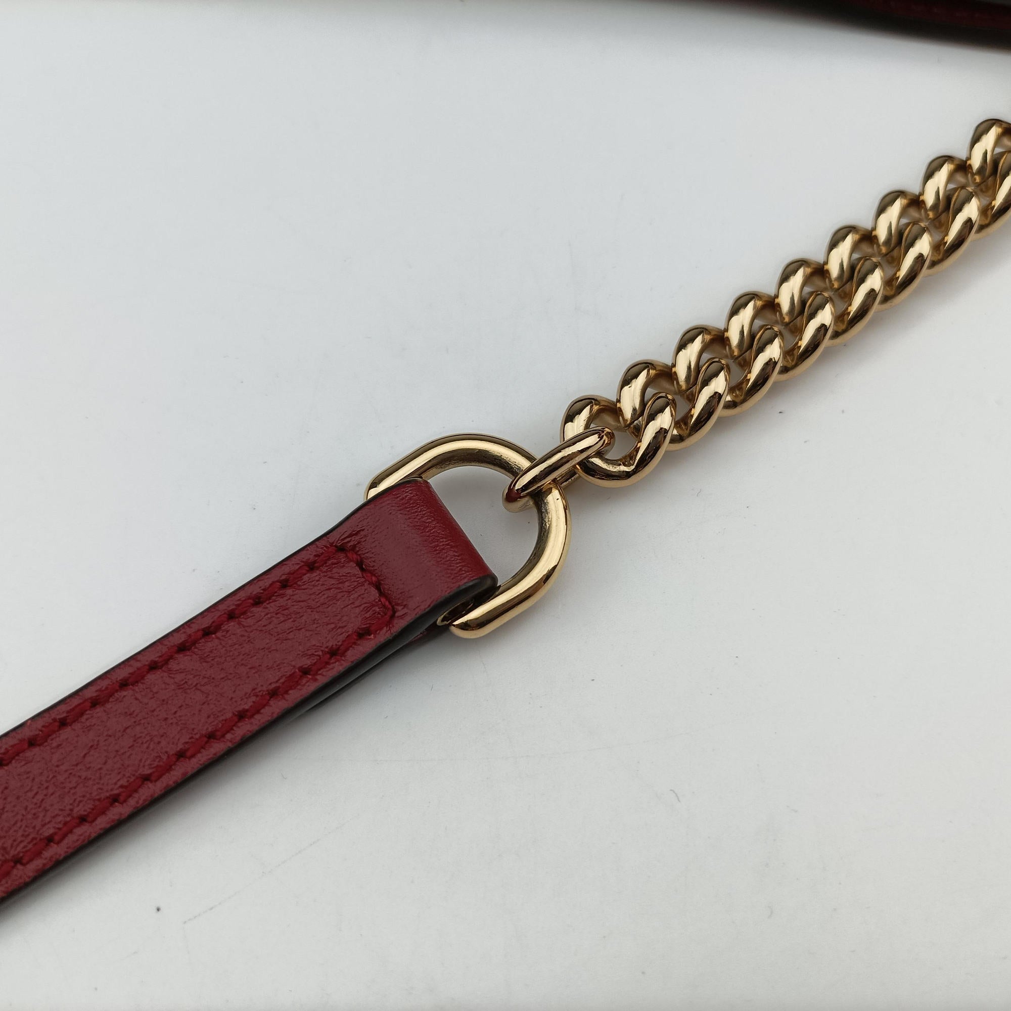 Rajah White×red tweed × leather 537219 B030058796ラジャ ホワイト×レッド ツイード×レザー 537219 B030058796