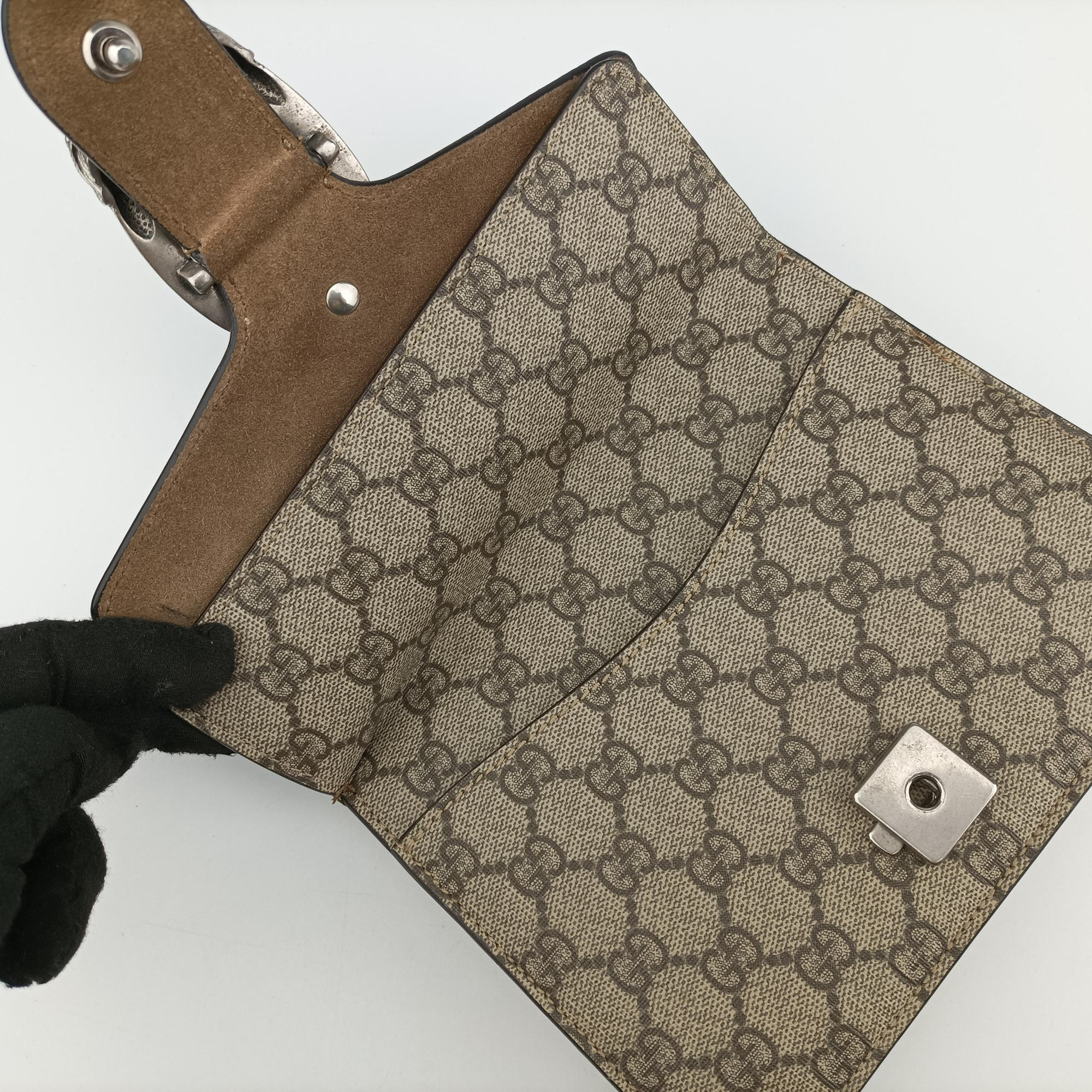 Dionysus Brown PVC coated canvas × suede 421970 D030840294ディオニュソス ブラウン PVCコーティングキャンバス × スエード 421970 D030840294