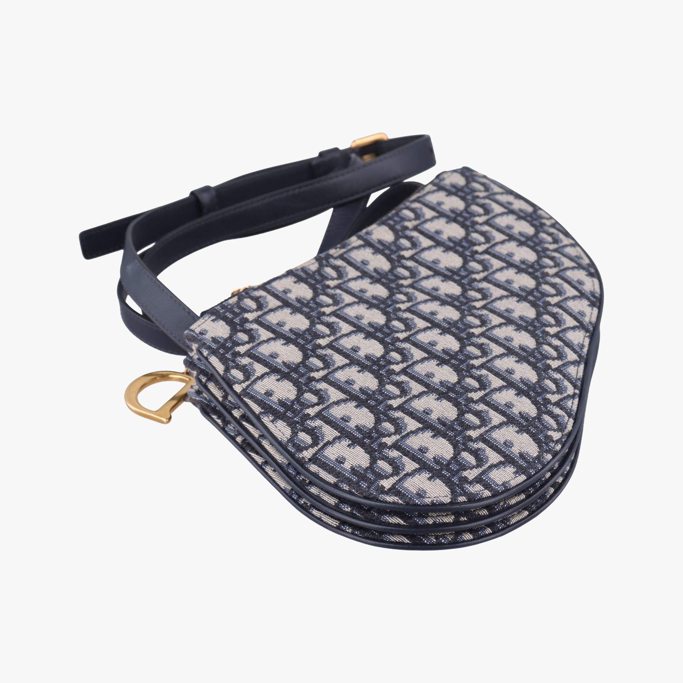 Saddle Navy×gray Jacquard 12-MA-0149サドル ネイビー×グレー ジャガード 12-MA-0149