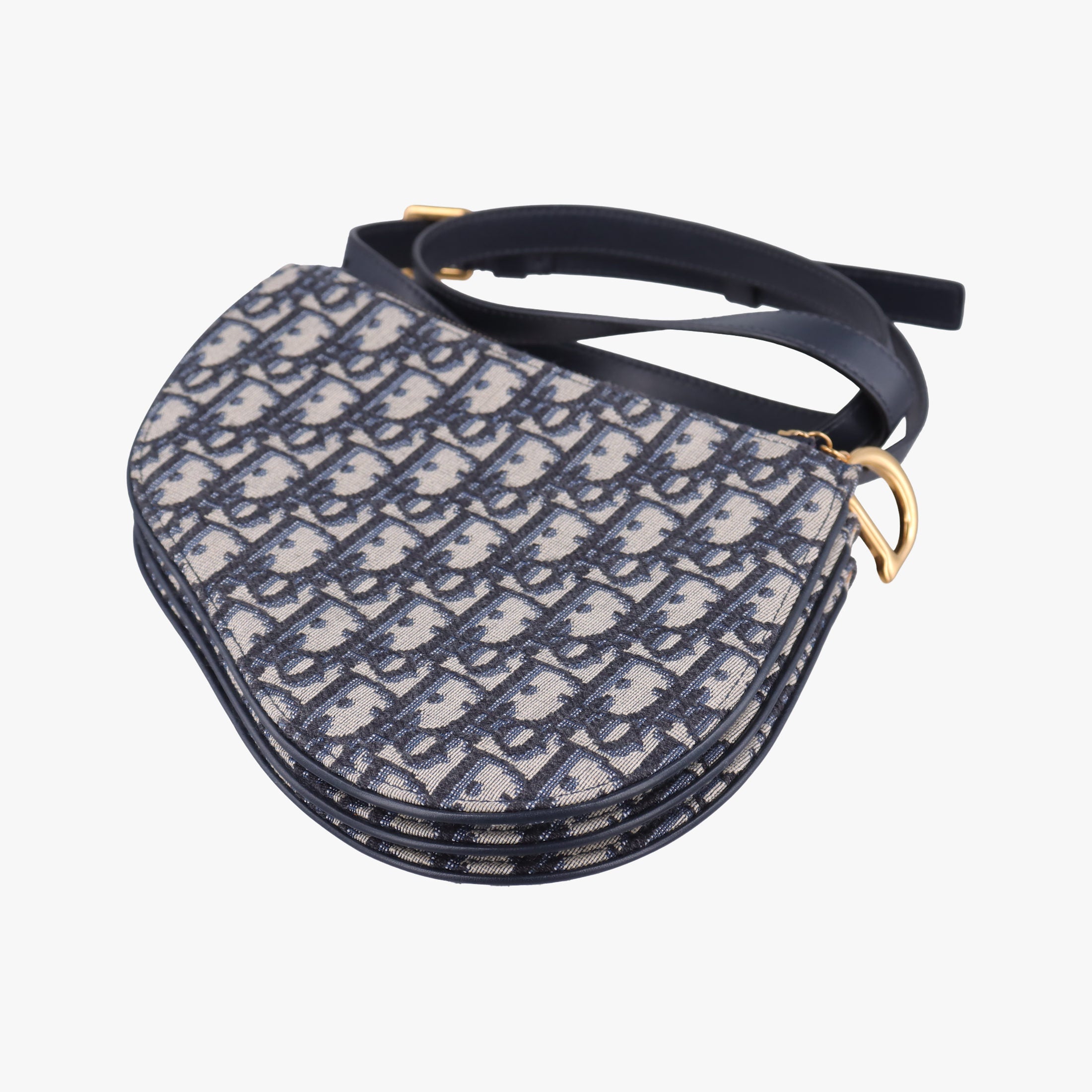 Saddle Navy×gray Jacquard 12-MA-0149サドル ネイビー×グレー ジャガード 12-MA-0149