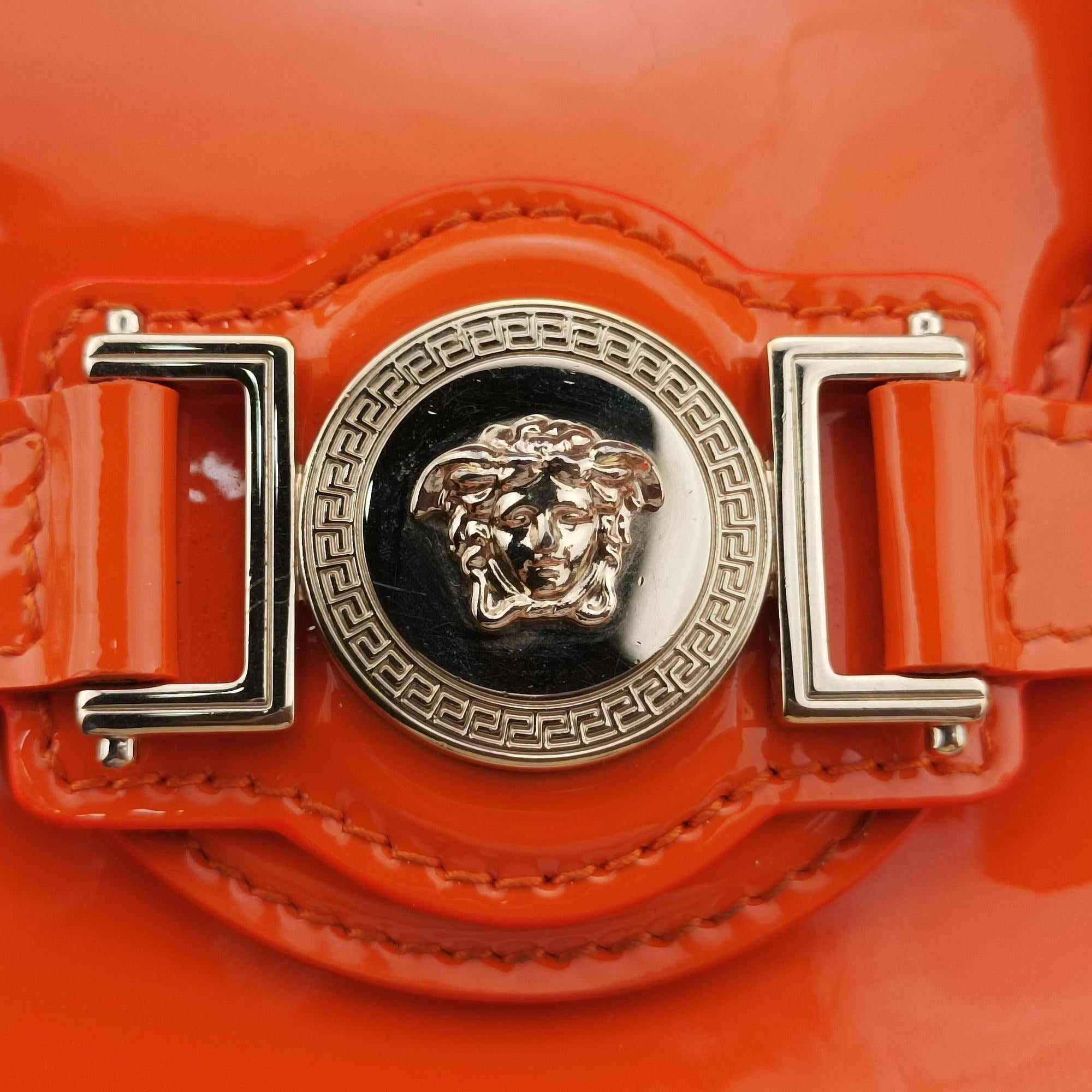 La Medusa Orange patent CLG401 358 705 550ラ メデューサ オレンジ パテント CLG401 358 705 550