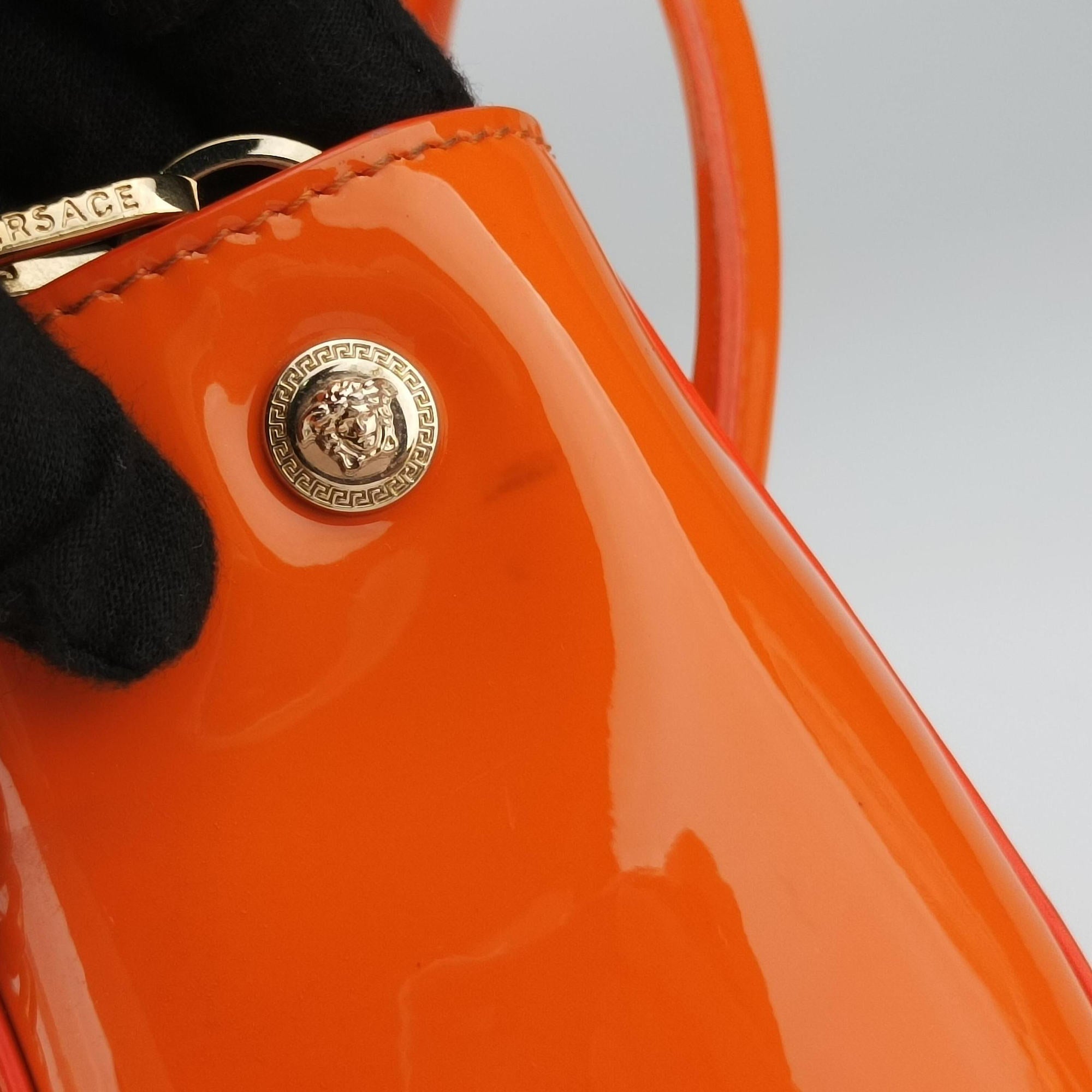 La Medusa Orange patent CLG401 358 705 550ラ メデューサ オレンジ パテント CLG401 358 705 550