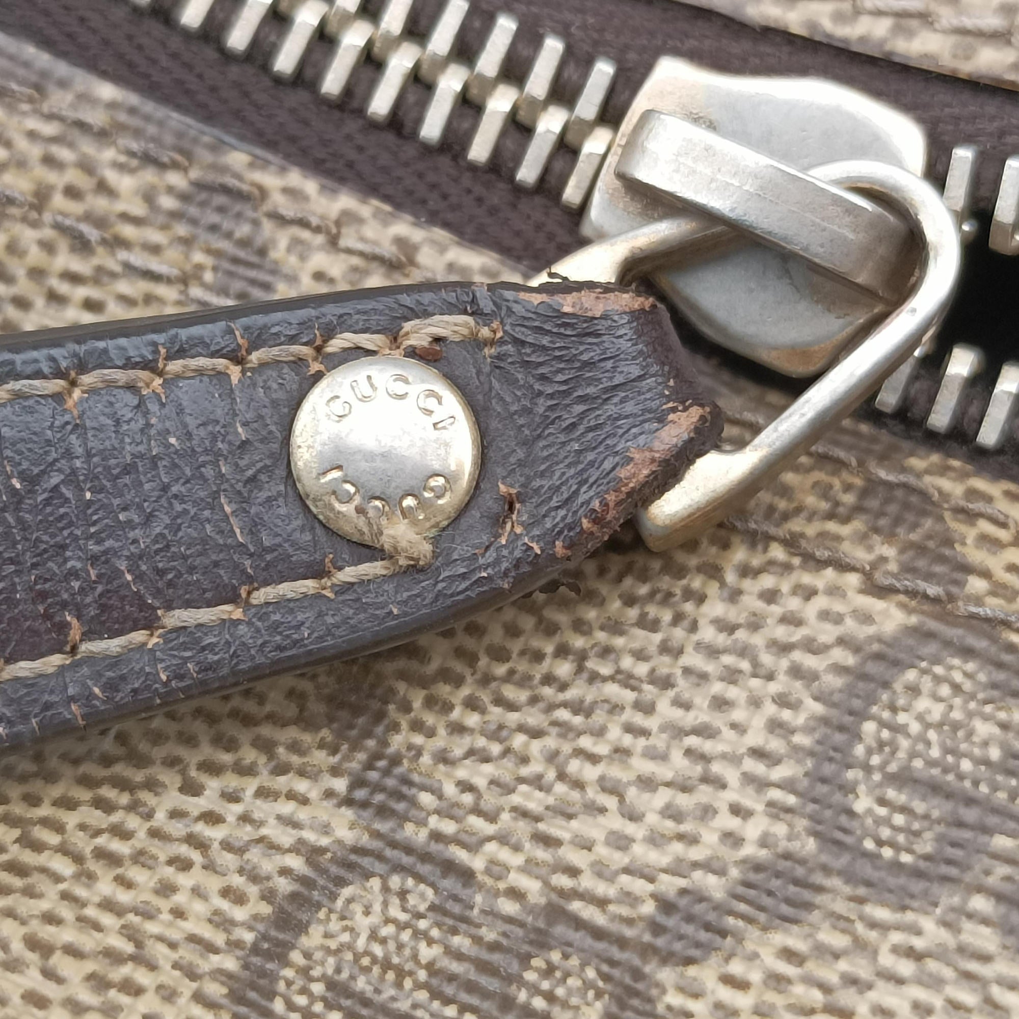 GG Supreme Messenger Beige×Brown PVC coated canvas×leather 201448 G7593614GGスプリーム メッセンジャー ベージュ×ブラウン PVCコーティングキャンバス×レザー 201448 G7593614