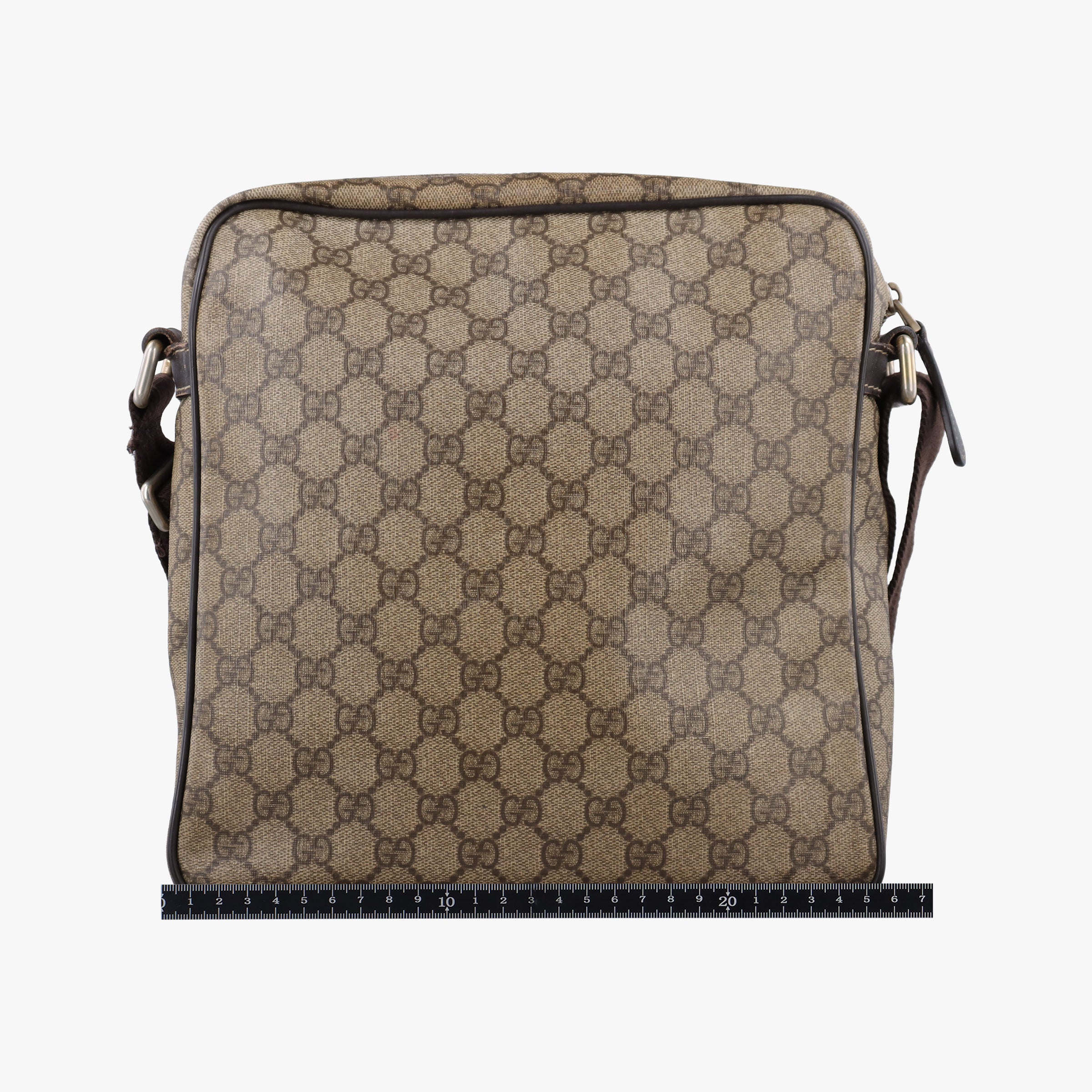 GG Supreme Messenger Beige×Brown PVC coated canvas×leather 201448 G7593614GGスプリーム メッセンジャー ベージュ×ブラウン PVCコーティングキャンバス×レザー 201448 G7593614