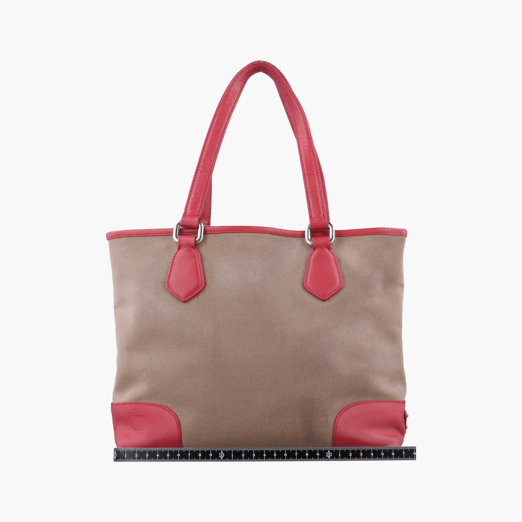 logo jacquard khaki×red Fabric × leather 104ロゴジャガード カーキ×レッド ファブリック×レザー 104