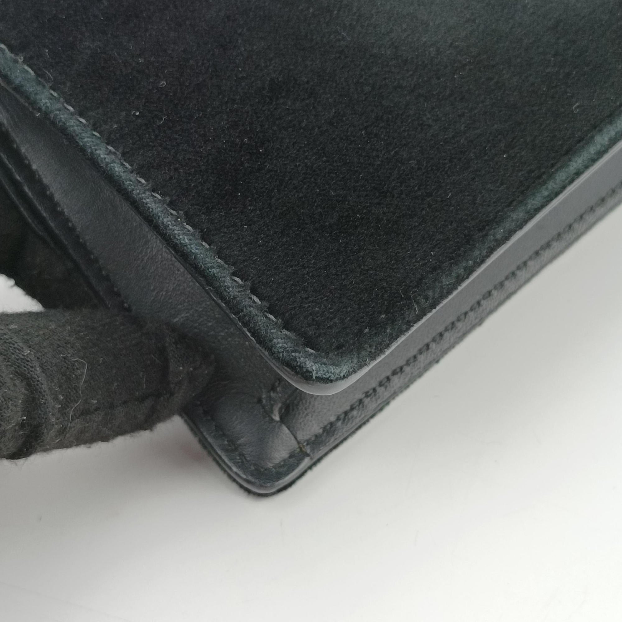 Dionysus Black velour×Leather 476432 ディオニュソス ブラック ベロア×レザー 476432