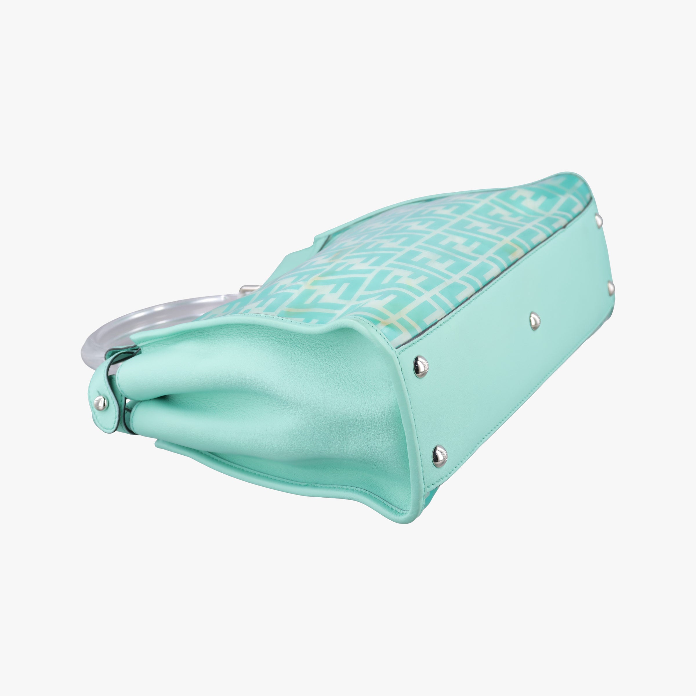PEEKABOO Green Clear PVC× Leather 8BN290 8BN290-A3IE-198-10420ピーカブー グリーン 透明PVC× レザー 8BN290 8BN290-A3IE-198-10420