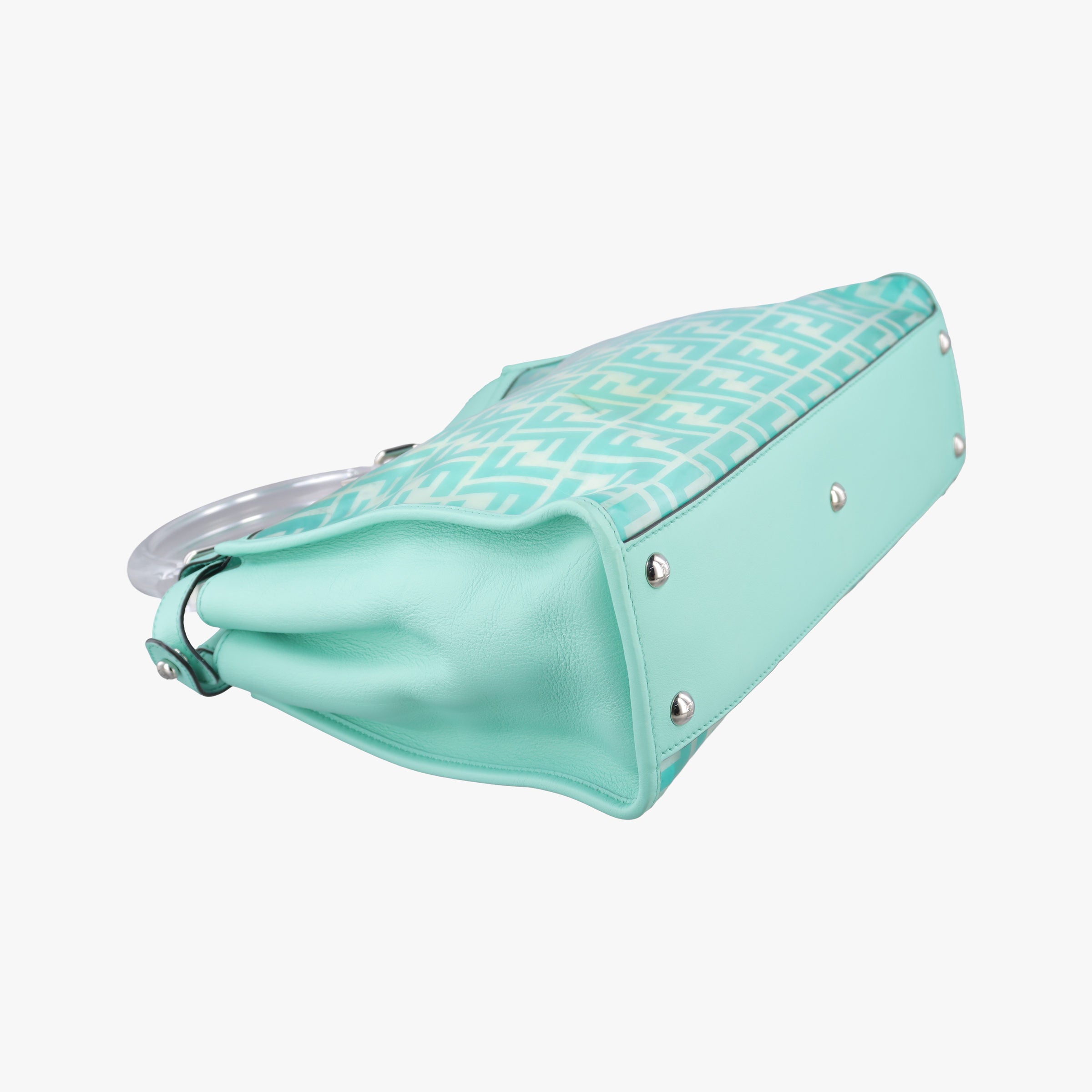 PEEKABOO Green Clear PVC× Leather 8BN290 8BN290-A3IE-198-10420ピーカブー グリーン 透明PVC× レザー 8BN290 8BN290-A3IE-198-10420
