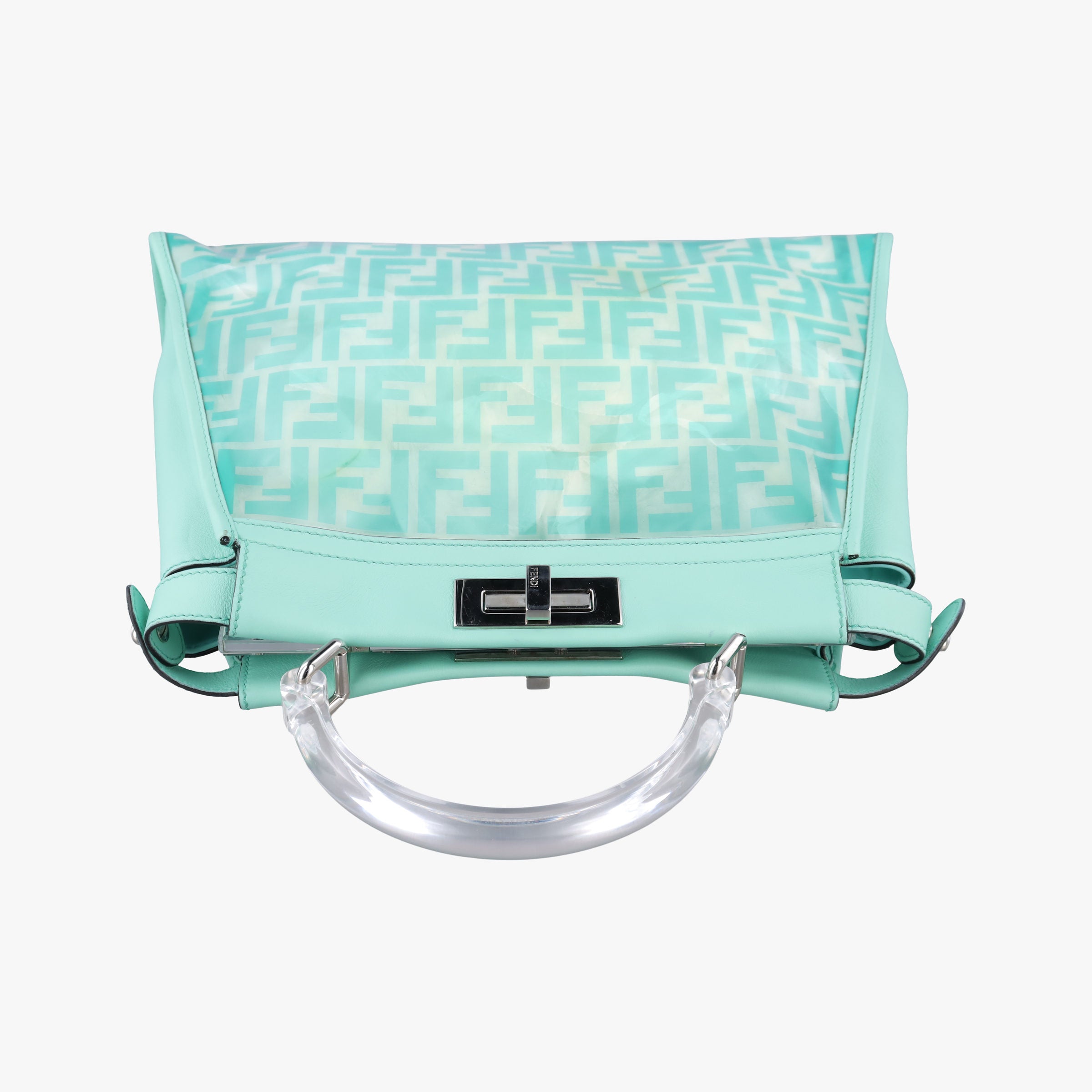 PEEKABOO Green Clear PVC× Leather 8BN290 8BN290-A3IE-198-10420ピーカブー グリーン 透明PVC× レザー 8BN290 8BN290-A3IE-198-10420