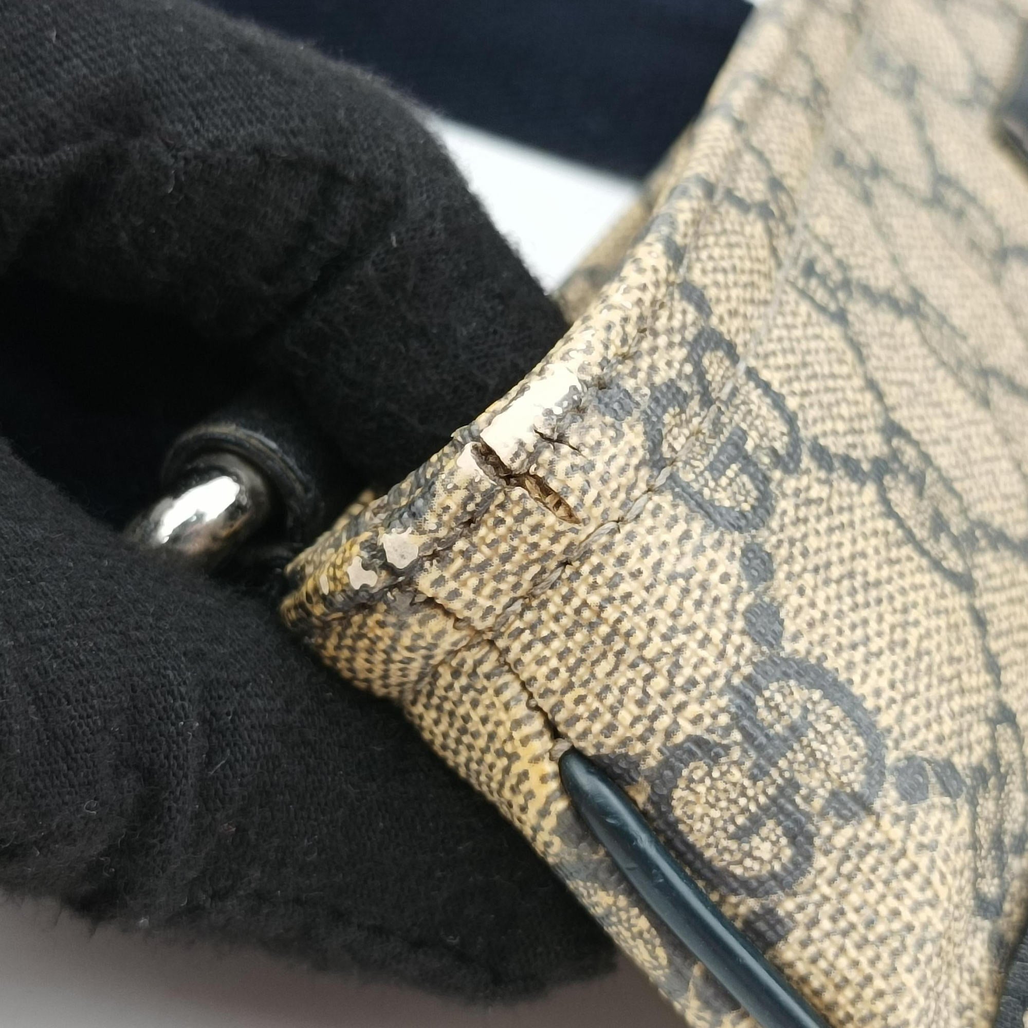 GG Supreme Messenger Brown×Navy PVC coated canvas 295257 GGスプリーム メッセンジャー ブラウン×ネイビー PVCコーティングキャンバス 295257