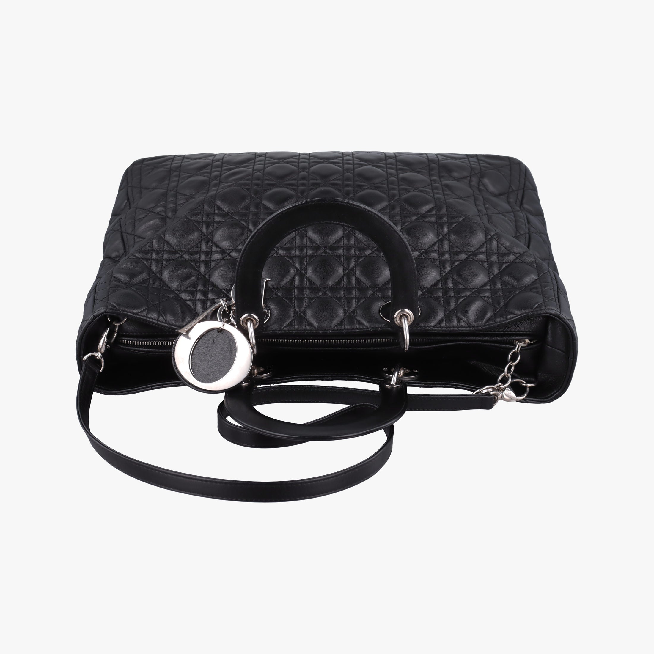 Lady Dior Black lambskin 16-MA-0120レディディオール ブラック ラムスキン 16-MA-0120