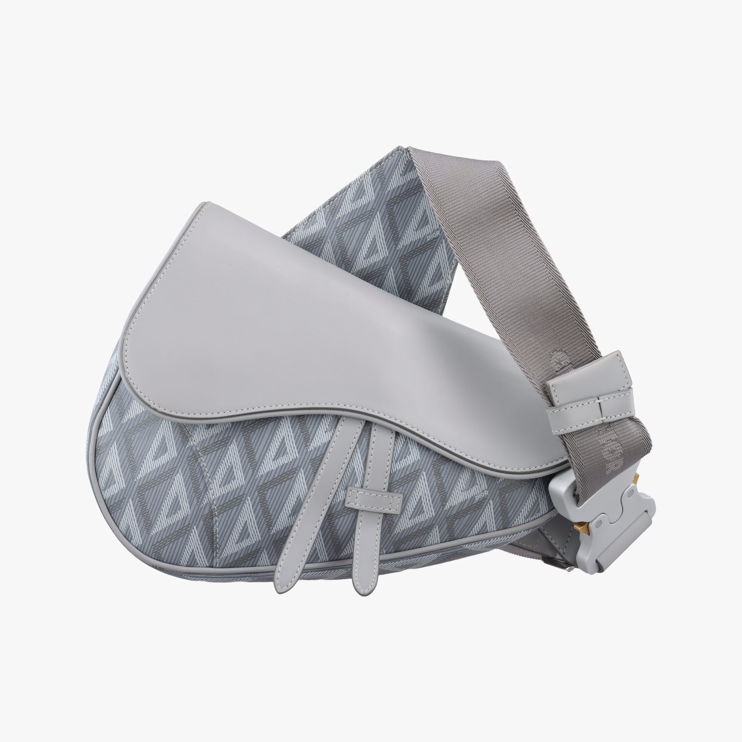 Saddle Grey PVC coated canvas × leather 27-BO-1221 IC Chipサドル グレー PVCコーティングキャンバス×レザー 27-BO-1221 ICチップ