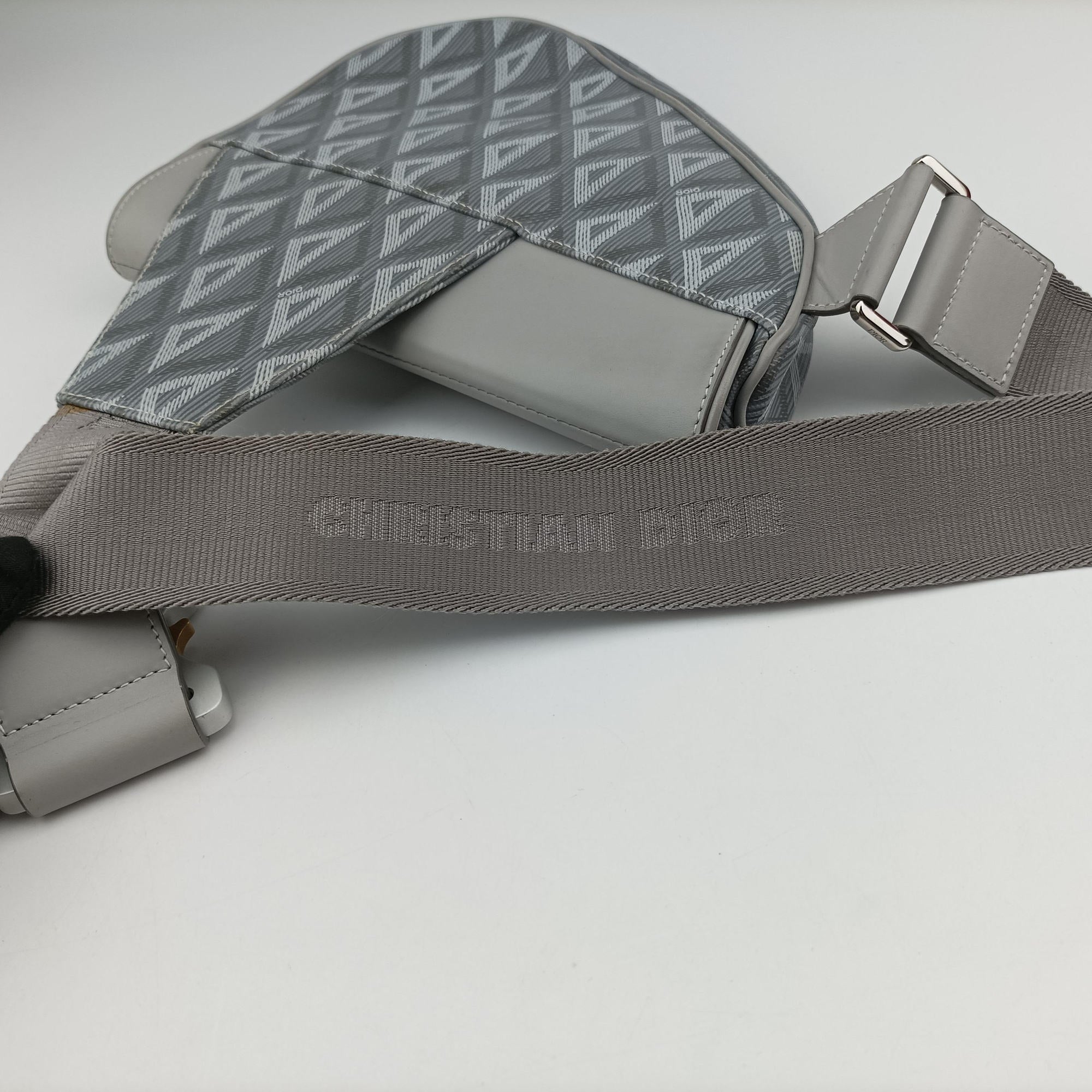 Saddle Grey PVC coated canvas × leather 27-BO-1221 IC Chipサドル グレー PVCコーティングキャンバス×レザー 27-BO-1221 ICチップ