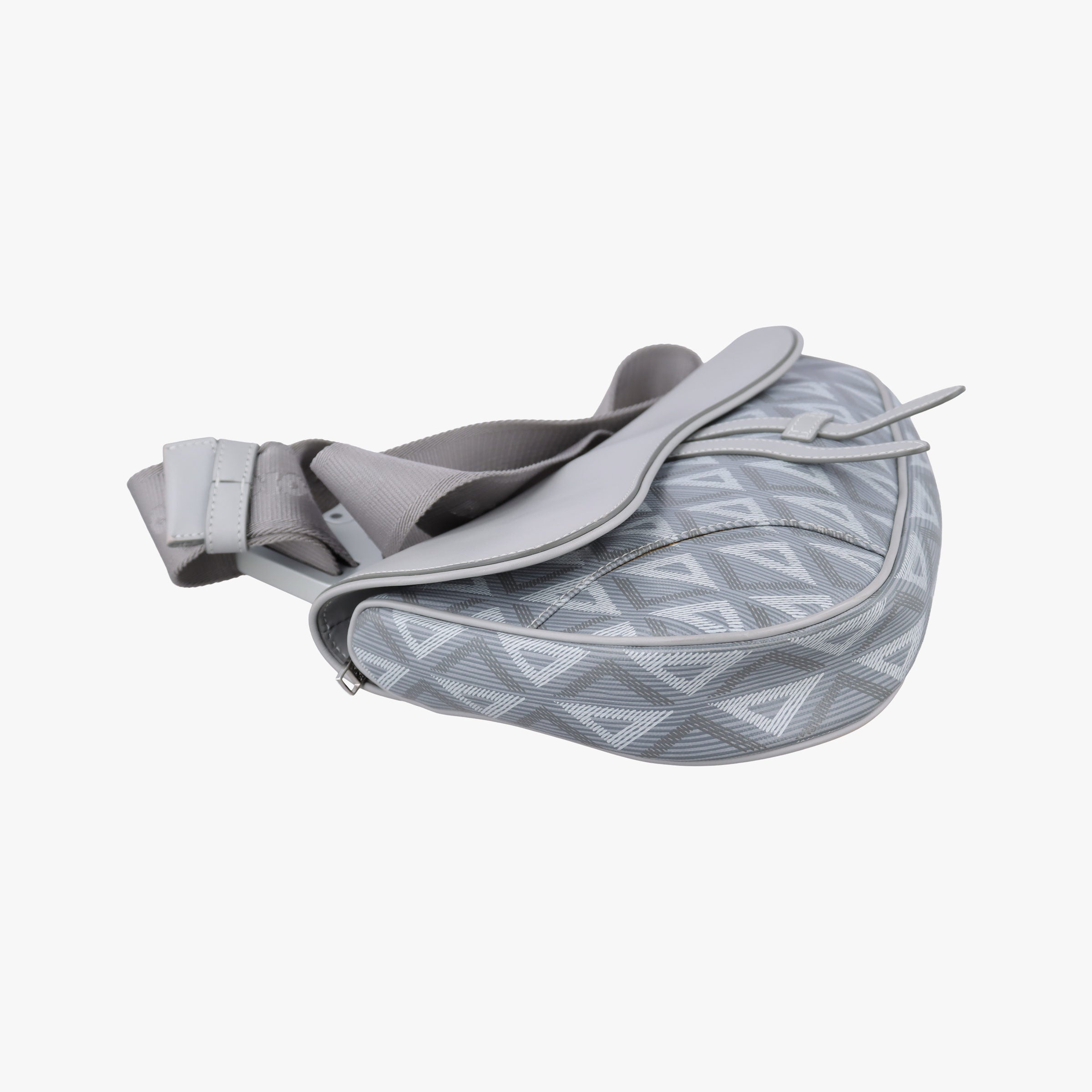 Saddle Grey PVC coated canvas × leather 27-BO-1221 IC Chipサドル グレー PVCコーティングキャンバス×レザー 27-BO-1221 ICチップ