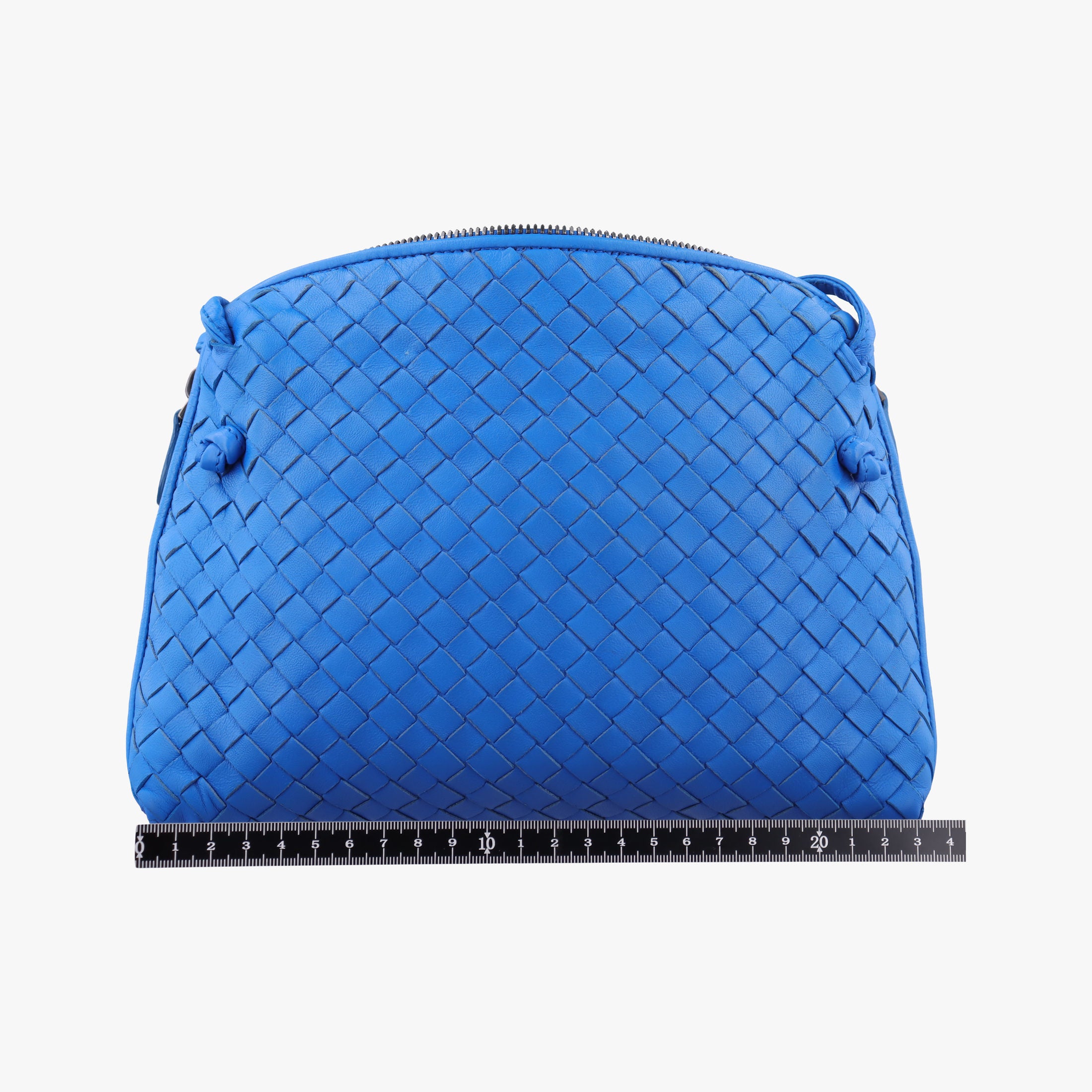 NODINI Intrecciato Blue lambskin B04622158Uノディーニ イントレチャート ブルー ラムスキン B04622158U