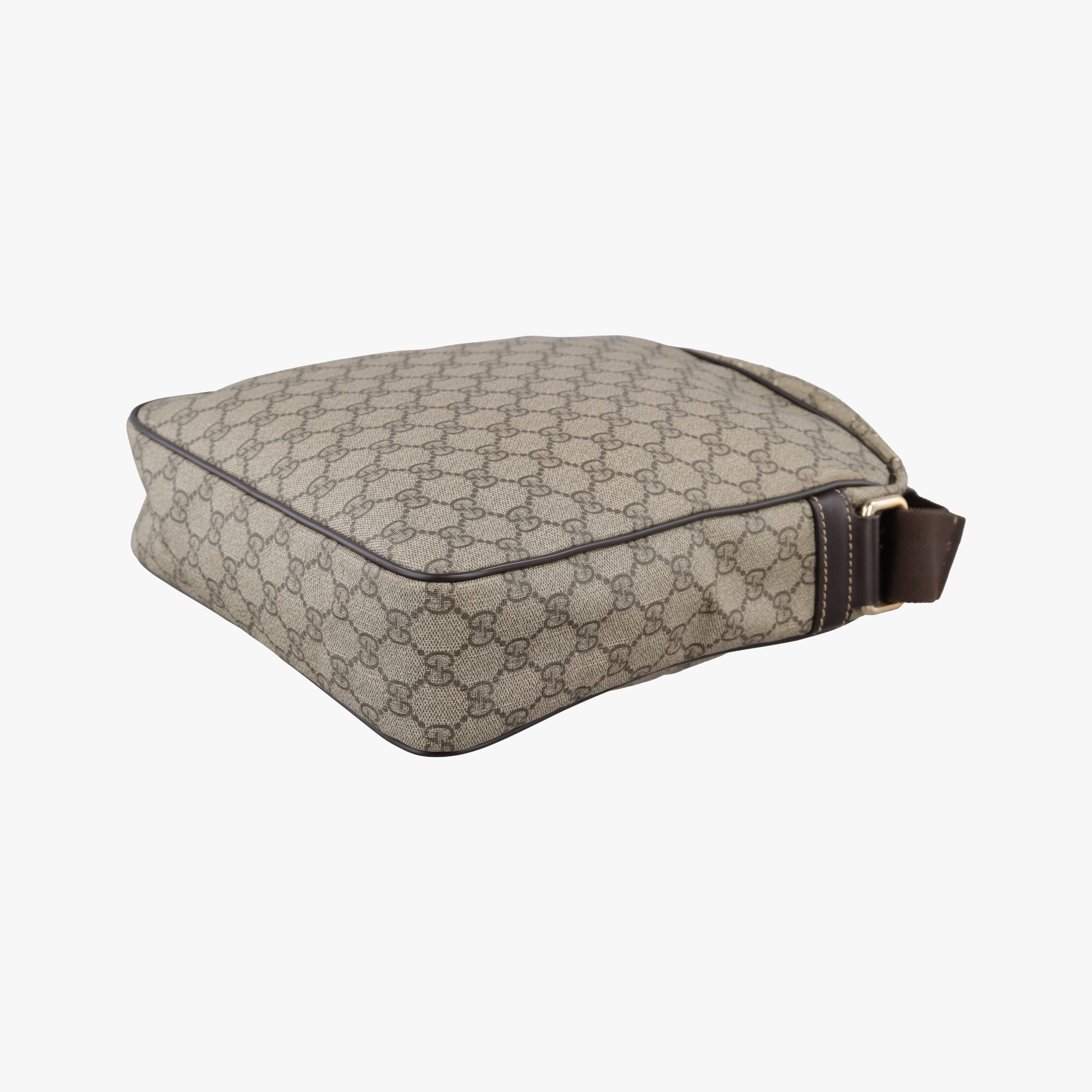 GG Imprime Messenger Beige×Brown PVC coated canvas×Leather 201448 F013949693GGインプリメ メッセンジャー ベージュ×ブラウン PVCコーティングキャンバス×レザー 201448 F013949693