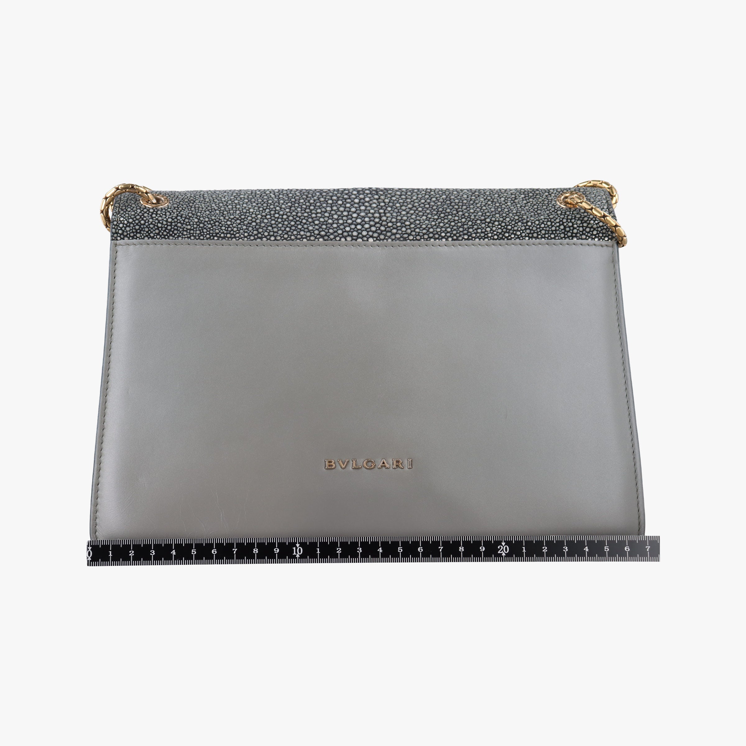SERPENTI FOREVER Grey Galuchat Skin×Leather RP.C15.39026セルペンティ フォーエバー グレー ガルーシャスキン×レザー RP.C15.39026