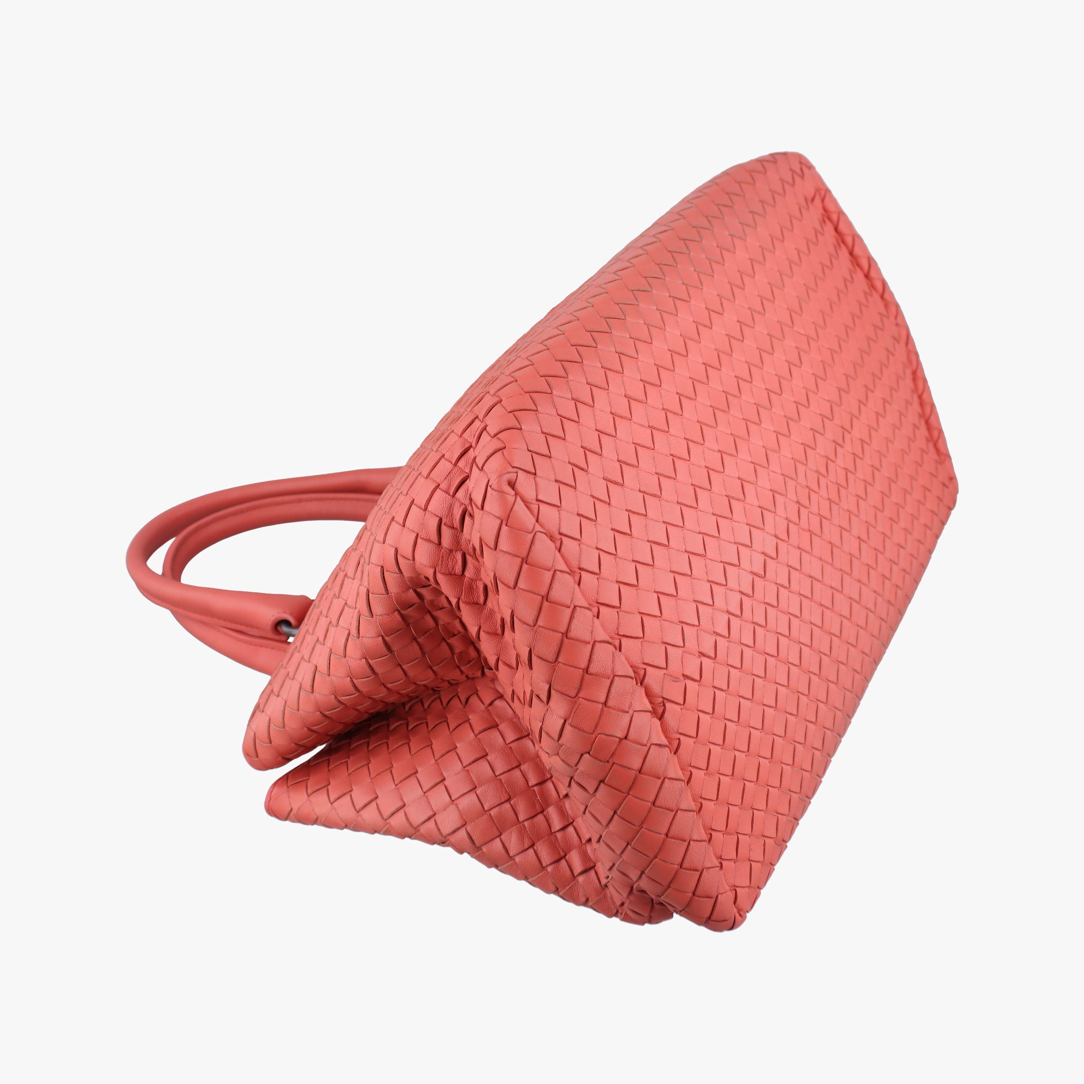 Intrecciato Coral red lambskin B02234583Uイントレチャート コーラルレッド ラムスキン B02234583U