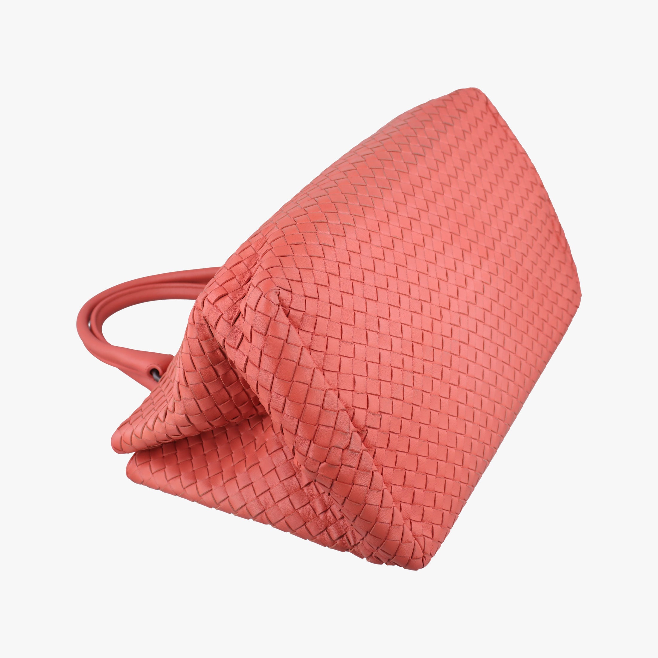 Intrecciato Coral red lambskin B02234583Uイントレチャート コーラルレッド ラムスキン B02234583U