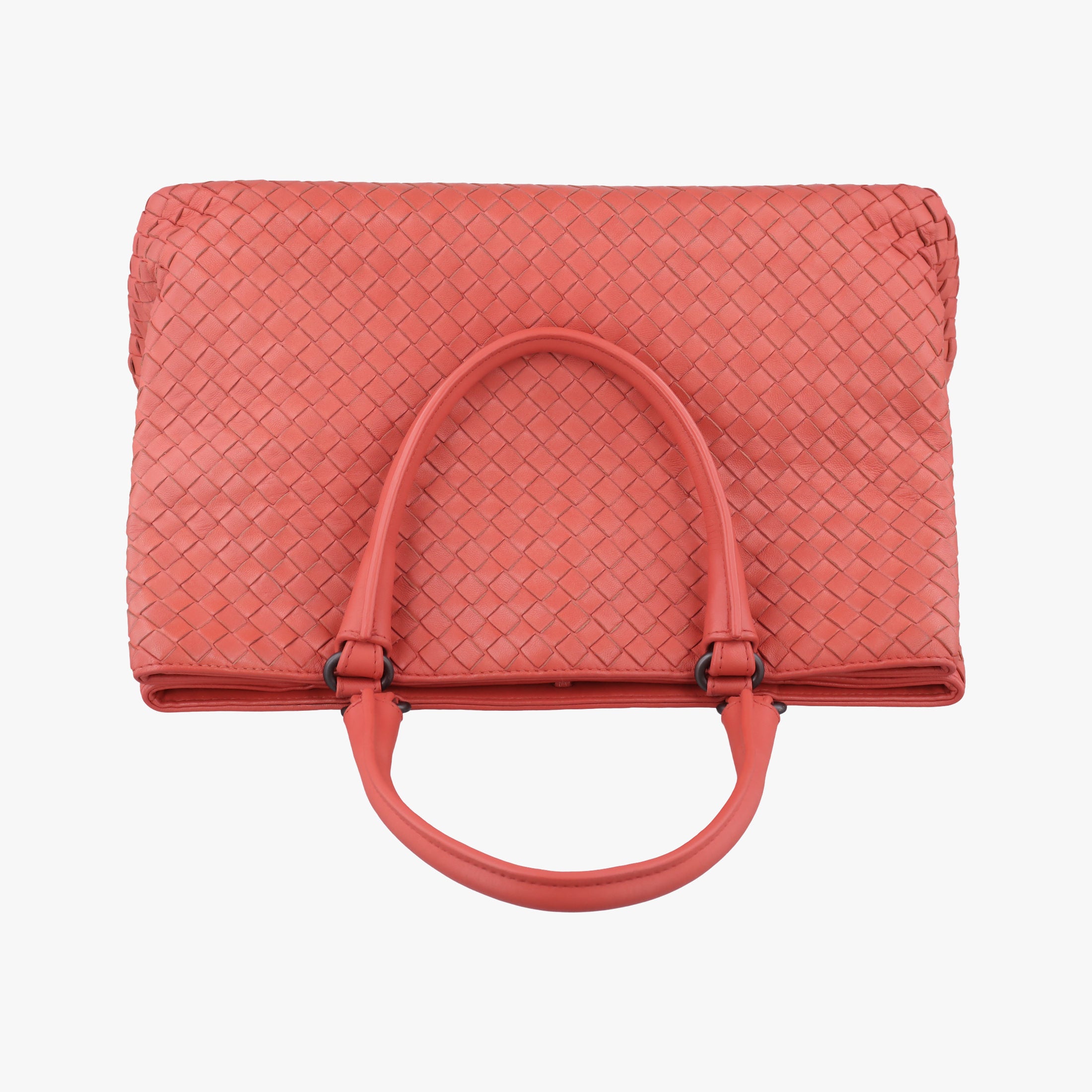 Intrecciato Coral red lambskin B02234583Uイントレチャート コーラルレッド ラムスキン B02234583U